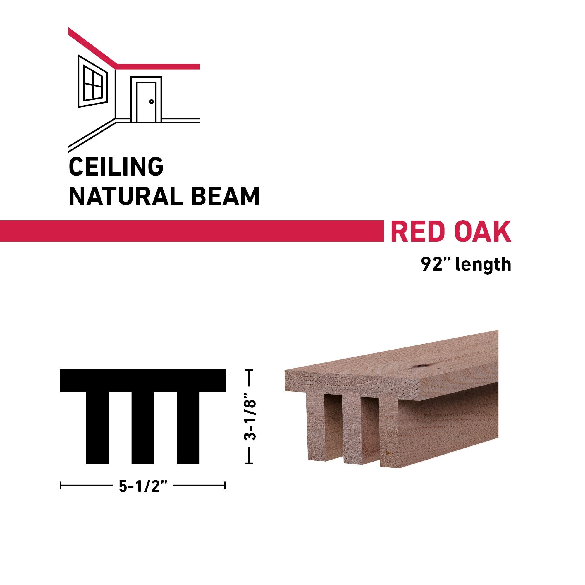 Natural Industrial Slat Beam 5-1/2"X3-1/8"X92"