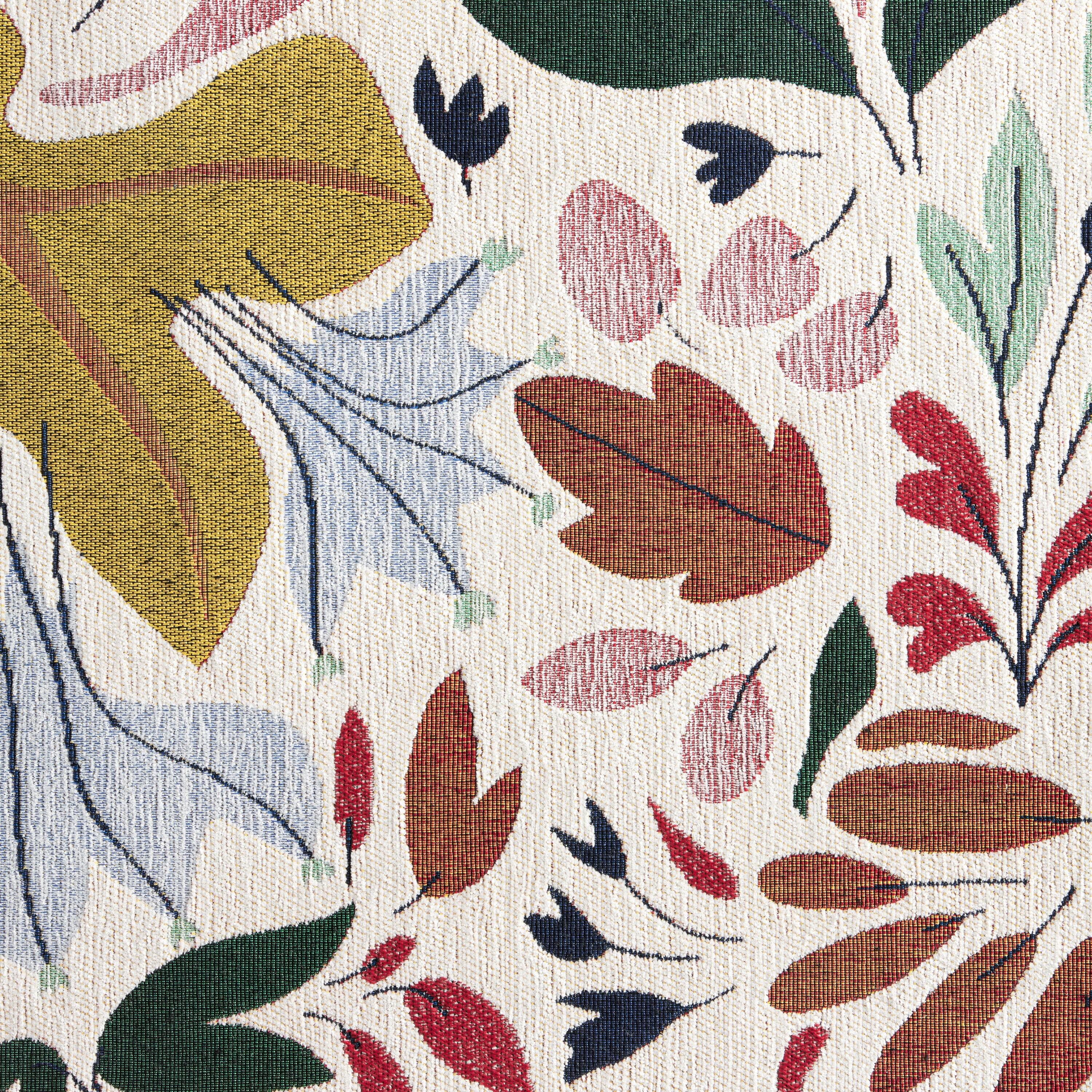 TOWN & COUNTRY LUXE Livie Floral Drip Everwash Washable Multi-Use Decorative Rug with Non-Slip Backing, Cream, 24"x40"