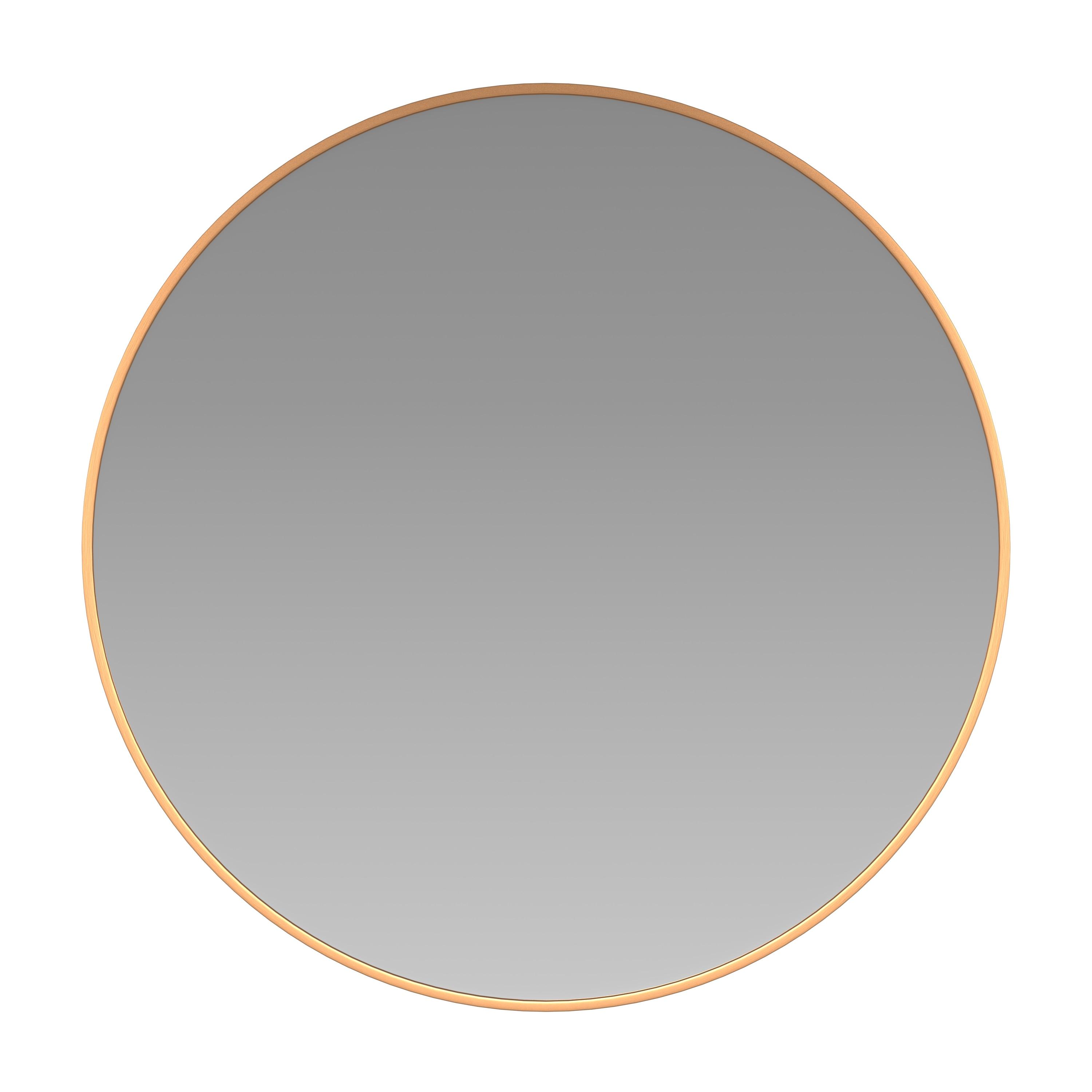 Flash Furniture Modern Round  Wall Mounted Mirror, Gold
