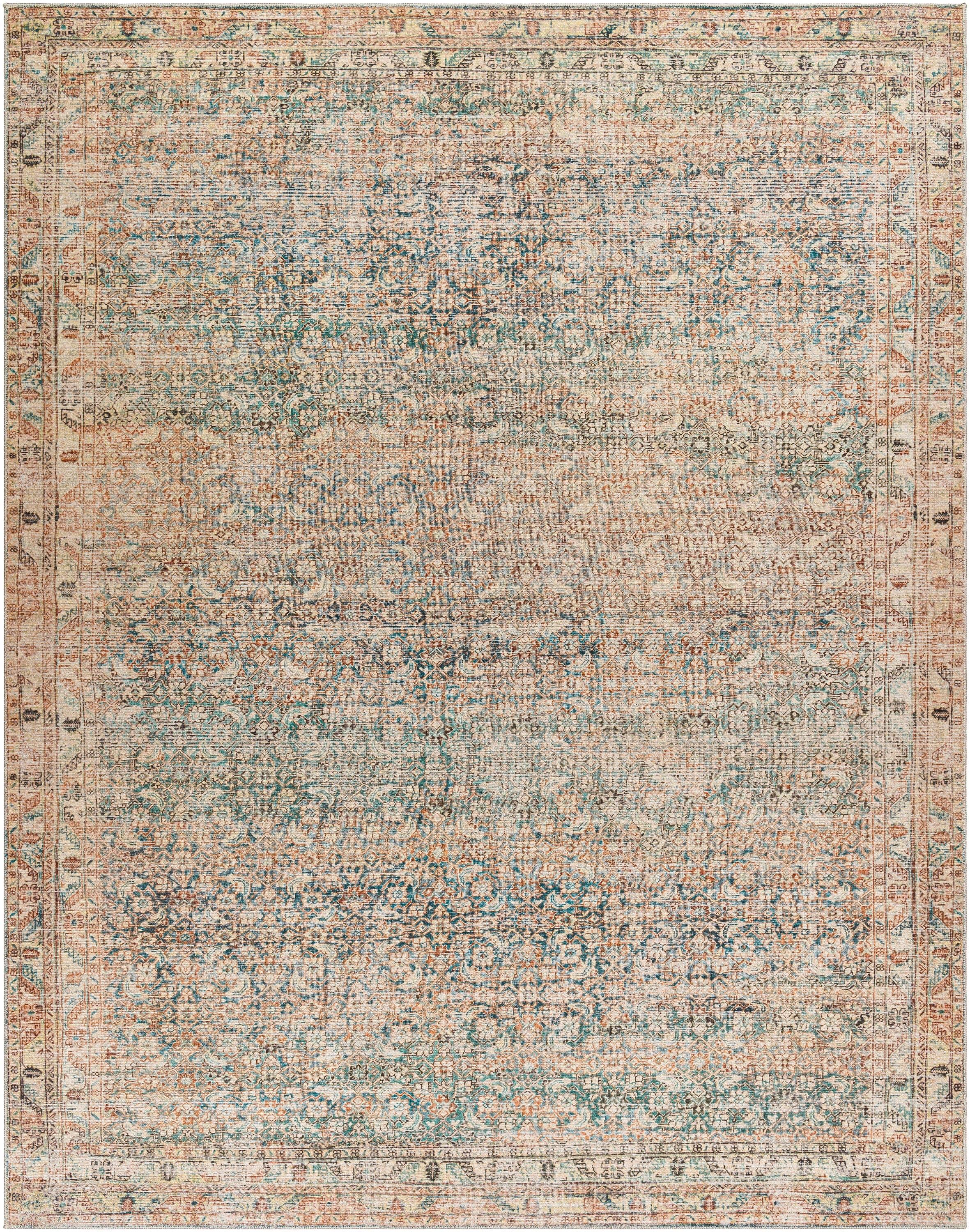 Becki Owens x Livabliss Marlene Vintage Sage/Brown Area Rug