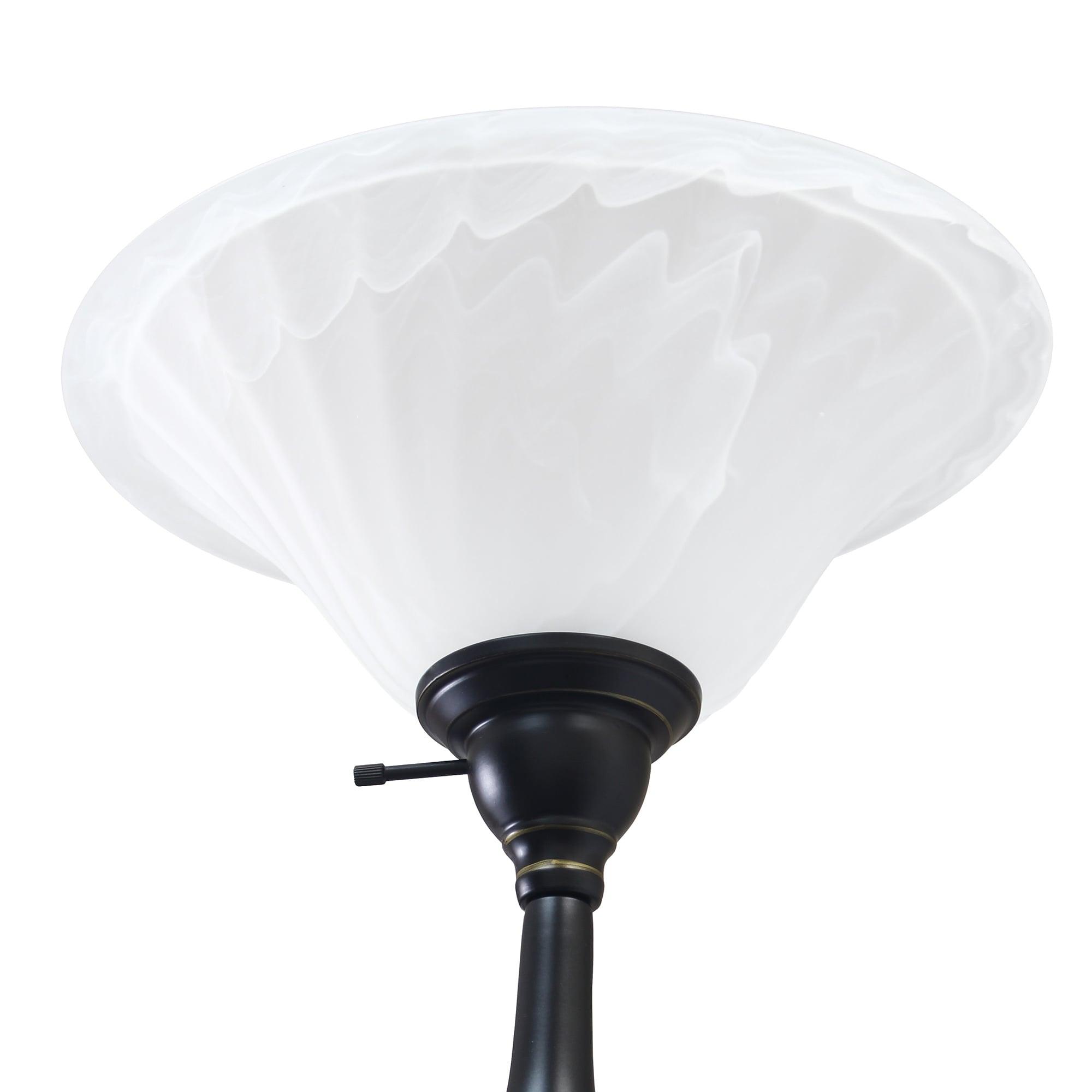 71" 2-Light Mother Daughter Floor Lamp Bronze - Elegant Designs: With Reading Light, Adjustable