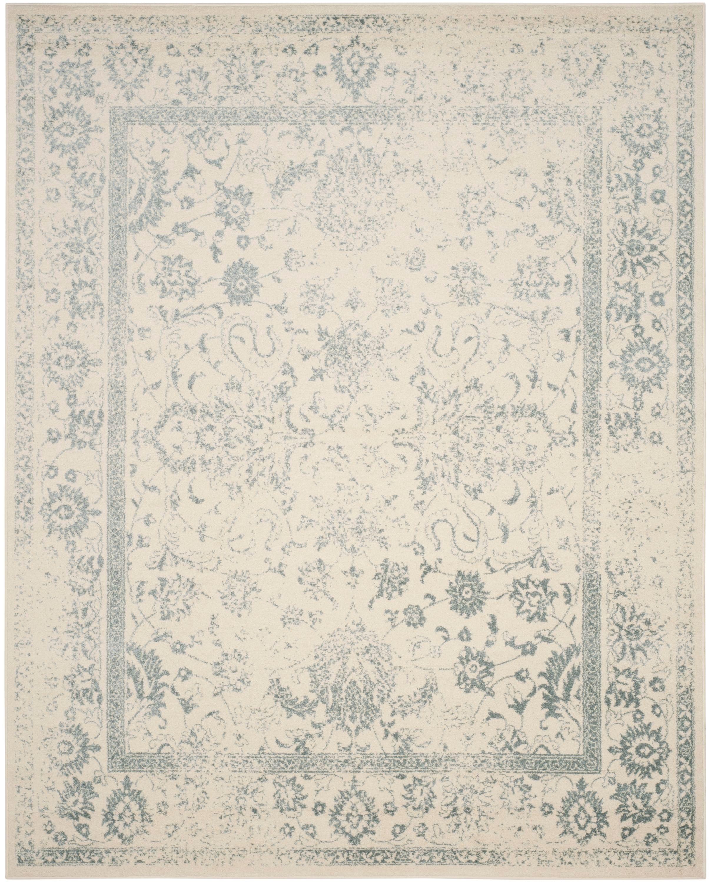 Adirondack ADR109 Machine Made Indoor Area Rug - Ivory/Slate - 11'x15' - Safavieh