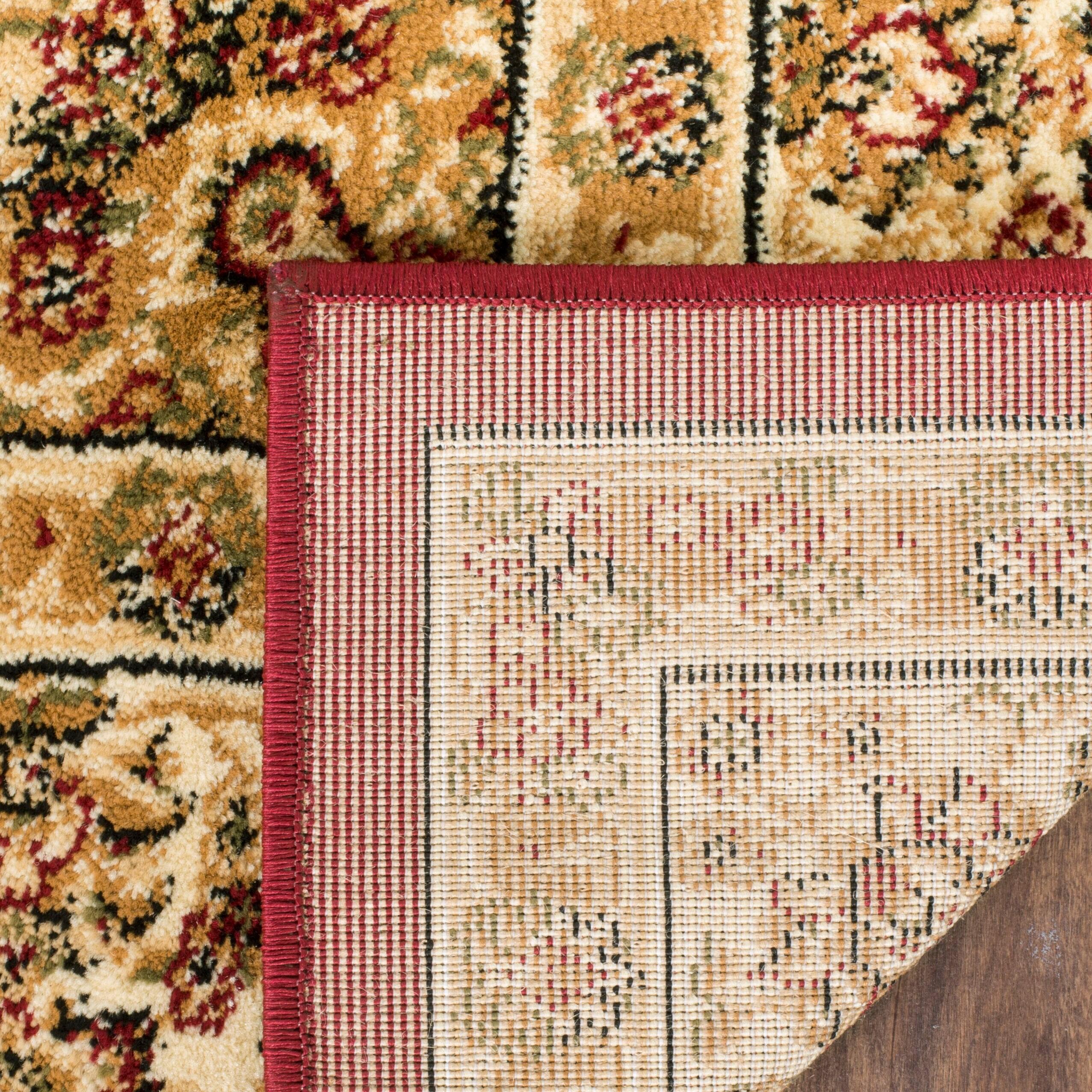 Lyndhurst LNH222 Power Loomed Runner Rug - Red/Ivory - 2'3"x6' - Safavieh