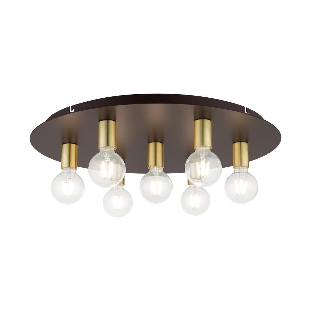 Livex Lighting Hillview 7 - Light Flush Mount in  Bronze