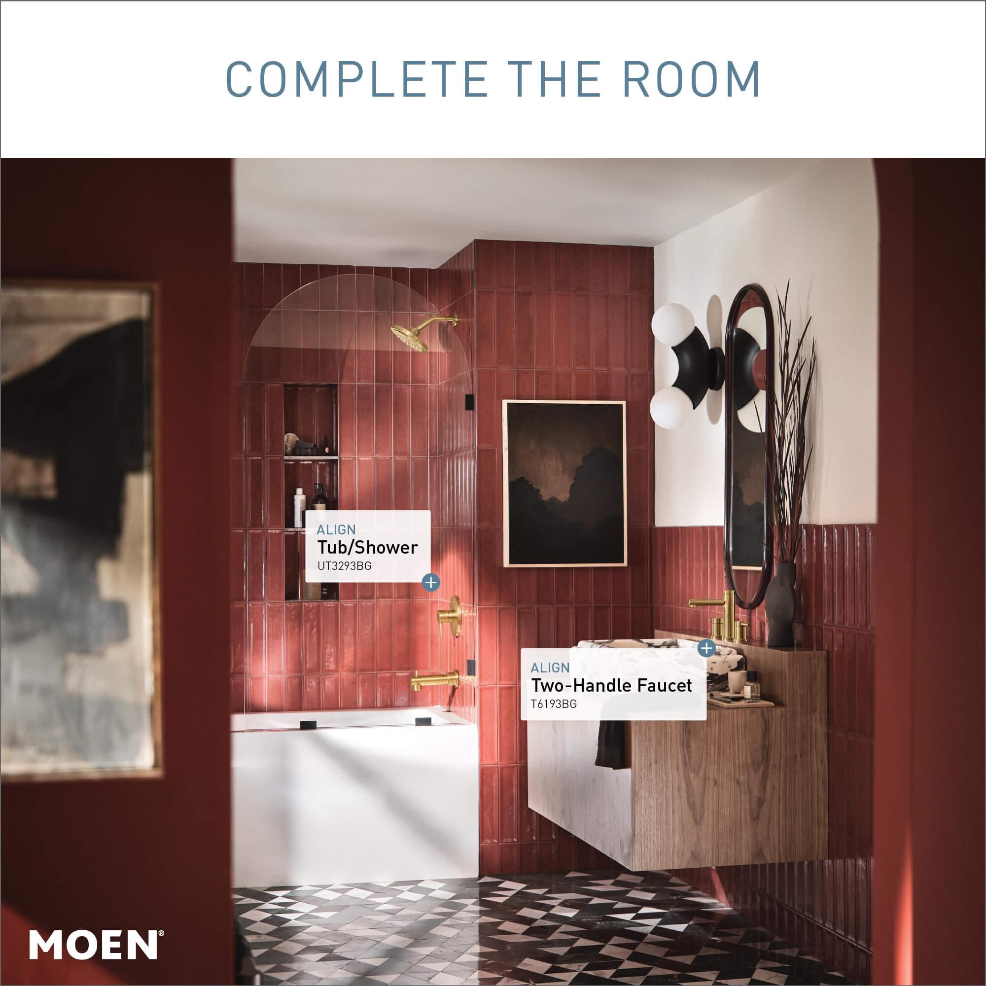 Moen Align Two-Handle Widespread Bathroom Faucet Trim Kit, Valve Required