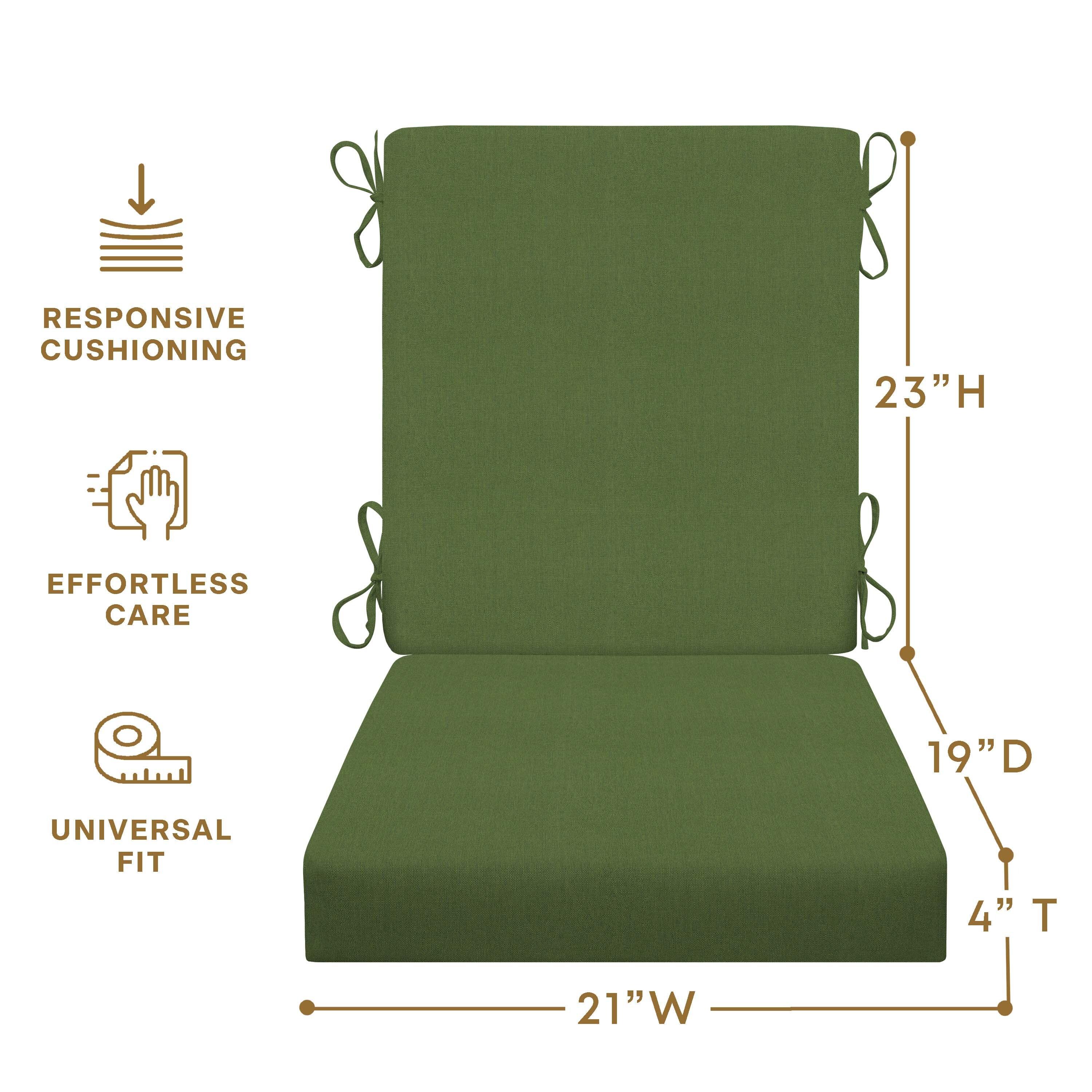 Honeycomb Outdoor Highback Dining Chair Cushion