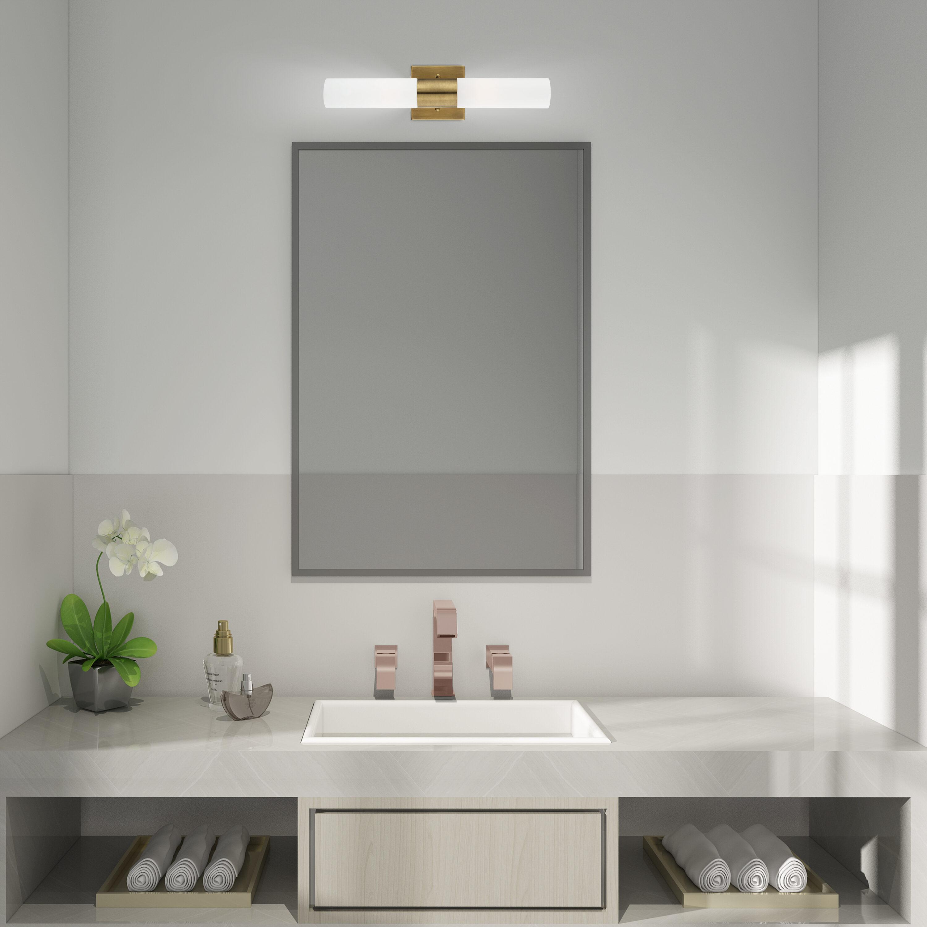 Livex Lighting Aero 2 - Light Vanity in  Antique Brass