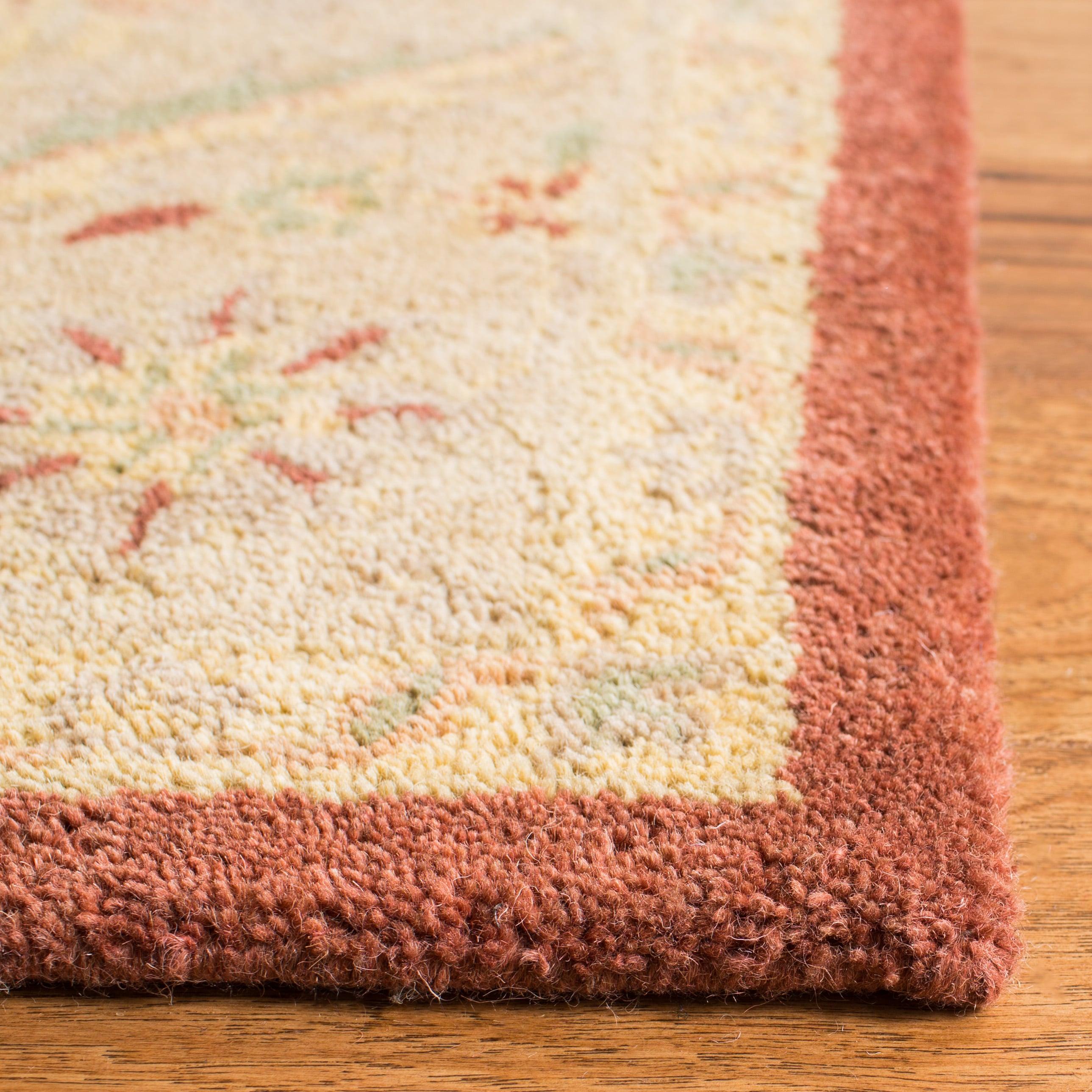 SAFAVIEH Antiquity Toireasa Traditional Floral Wool Runner Rug, Rust, 2'3" x 12'