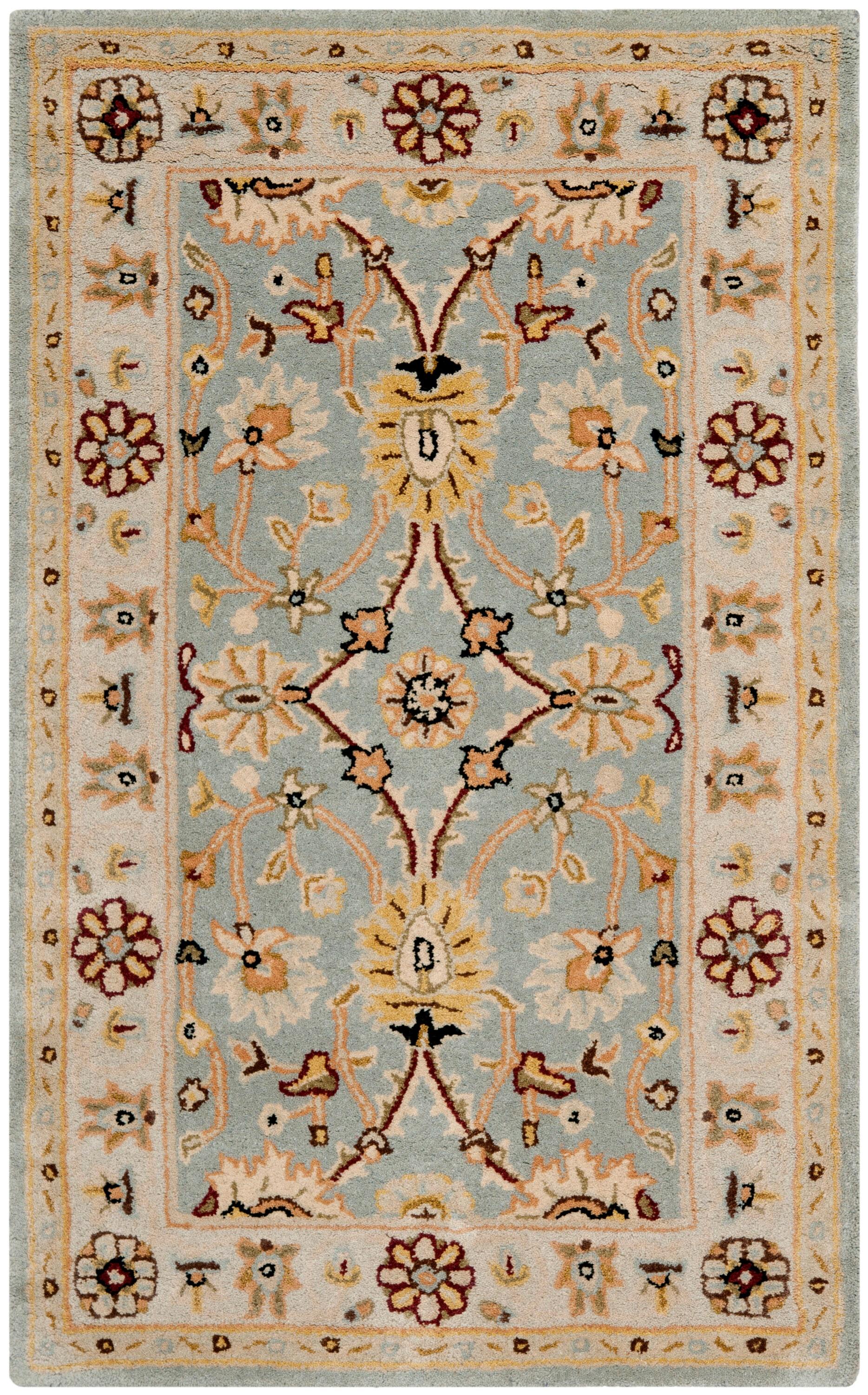 Antiquity AT249 Hand Tufted Area Rug - Light Blue/Ivory - 3'x5' - Safavieh.