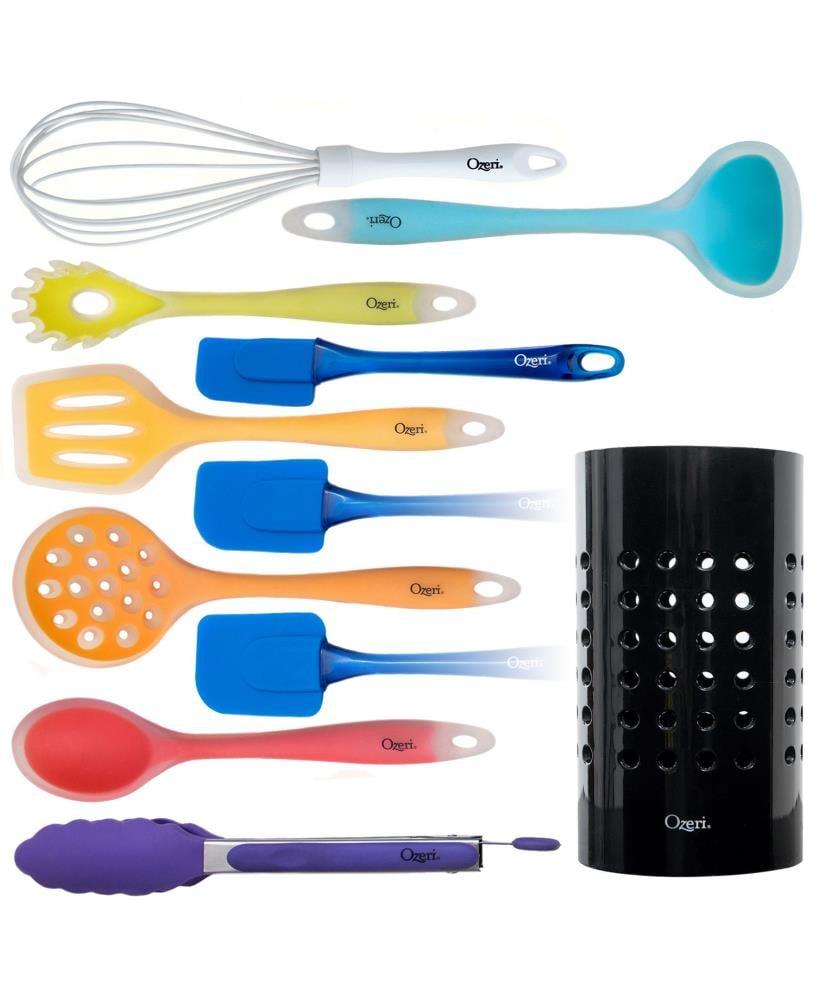 Ozeri 11 Piece Cooking Utensil Set with Utensil Crock