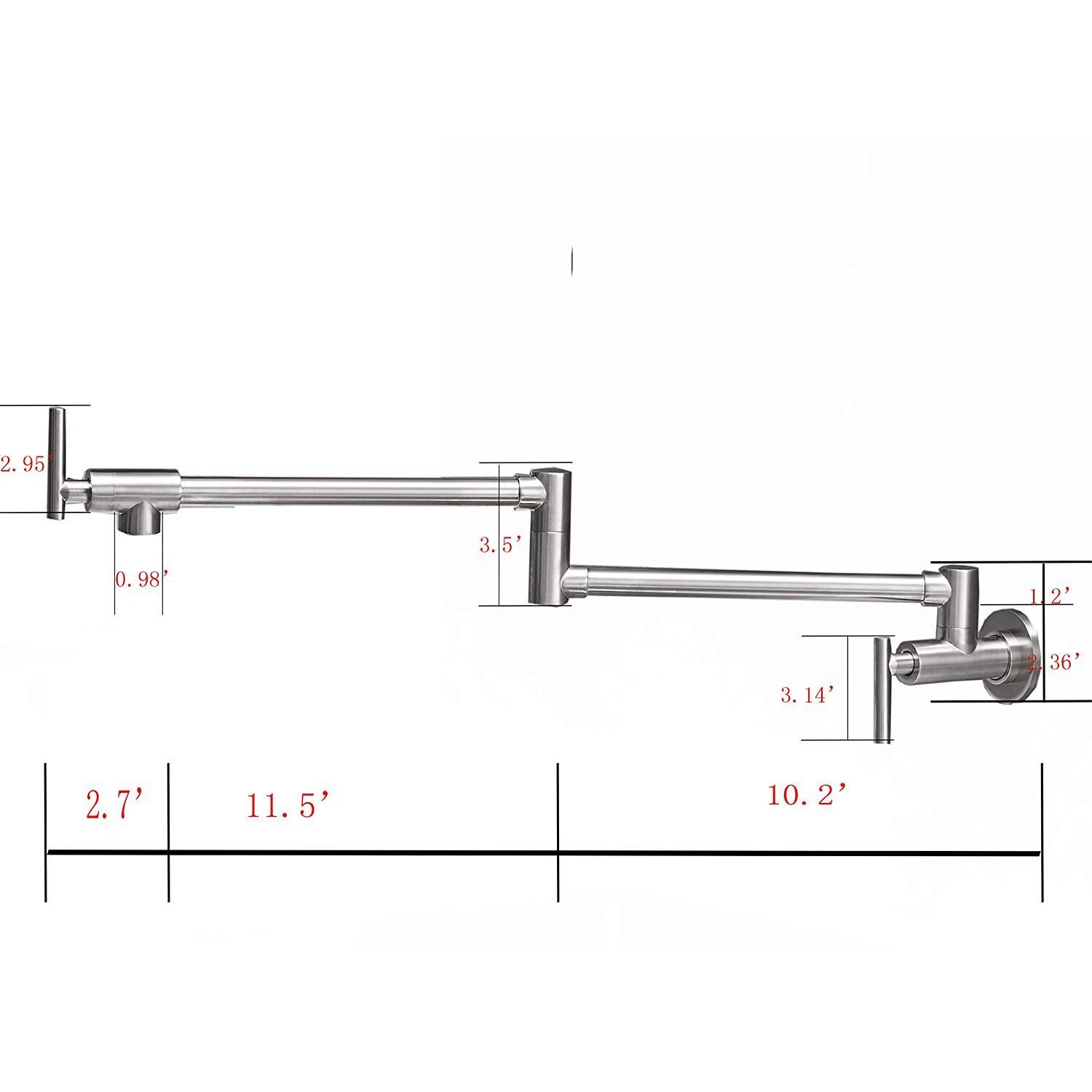 BWE Wall Mounted Pot Filler