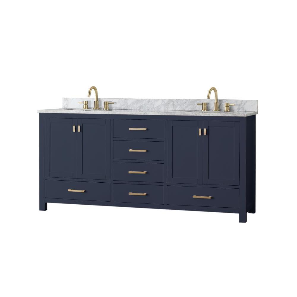 Avanity Modero-Vs72-C Modero 73" Free Standing Double Basin Vanity Set - Blue