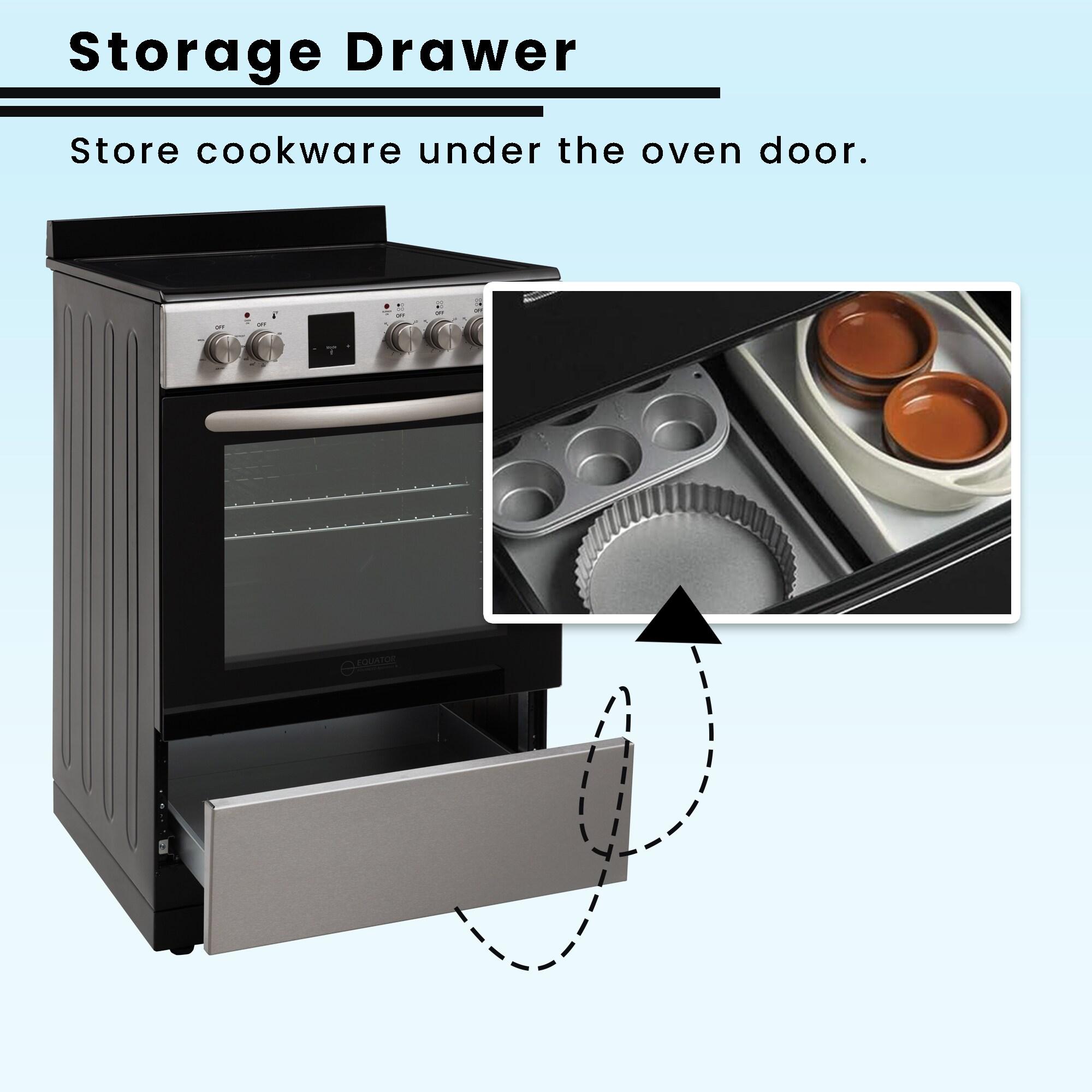 Equator Advanced Appliances Equator 24 Freestanding Electric Cooking Range in Stainless with Convection Oven