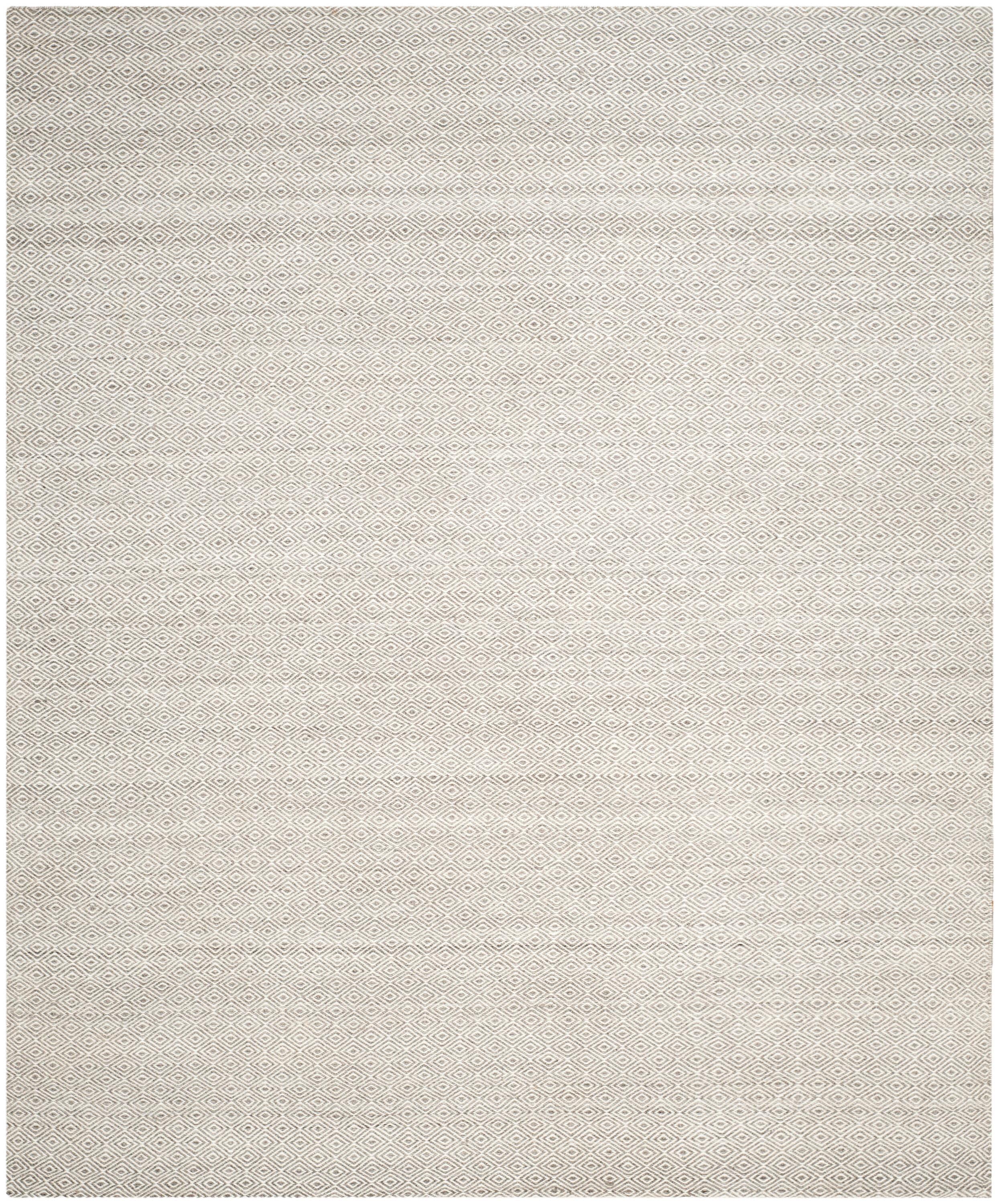 Kilim KLM725 Hand Woven Area Rug - Ivory/Graphite - 8'x10' - Safavieh.