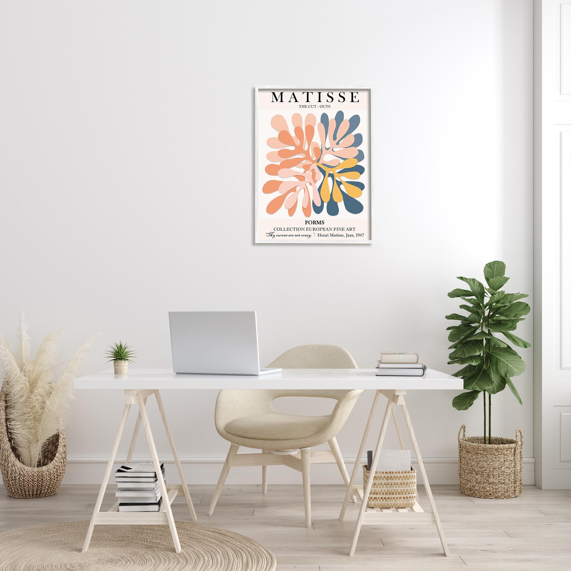 Stupell Industries Classical Matisse Painting Cut Out Forms Traditional Abstract - Graphic Art Print