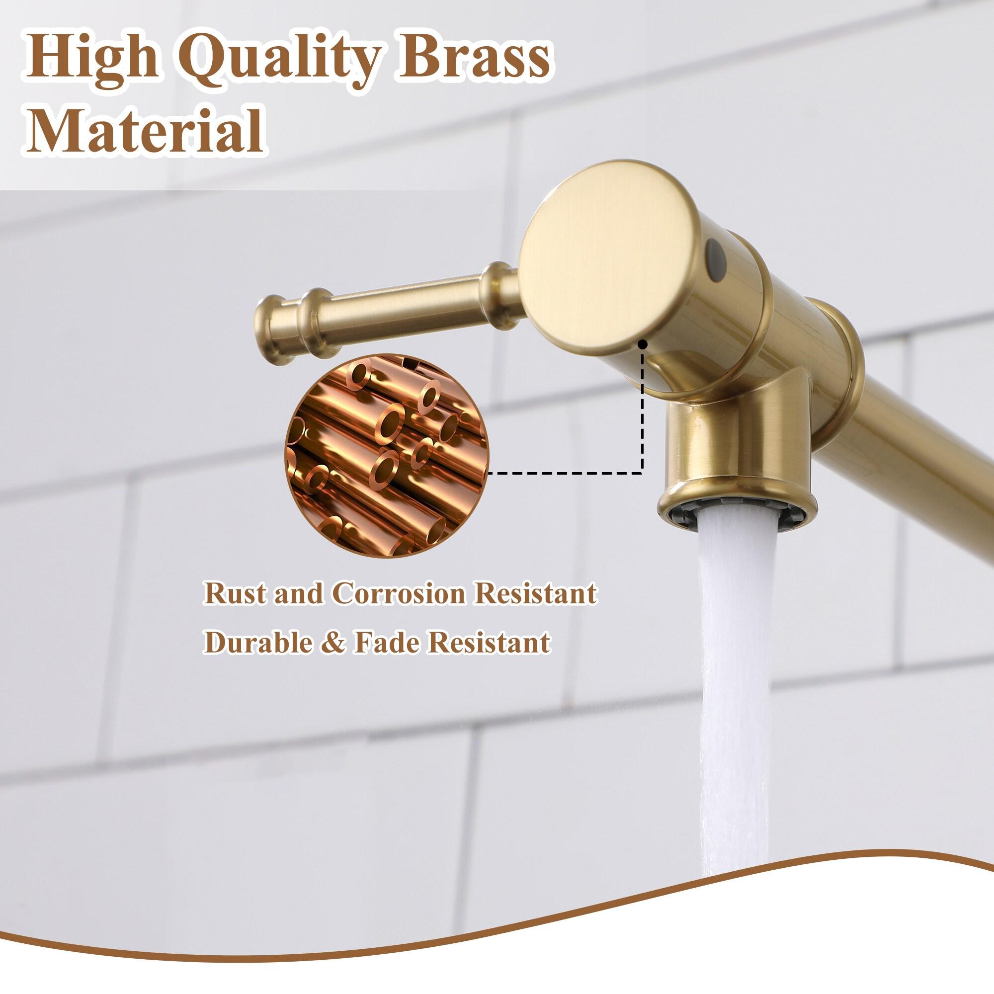 CASAINC CASAINC Single-Handle Spring Pull-Down Kitchen Faucet Single Hole Faucet 1.8 GPM CA-D4183-BN