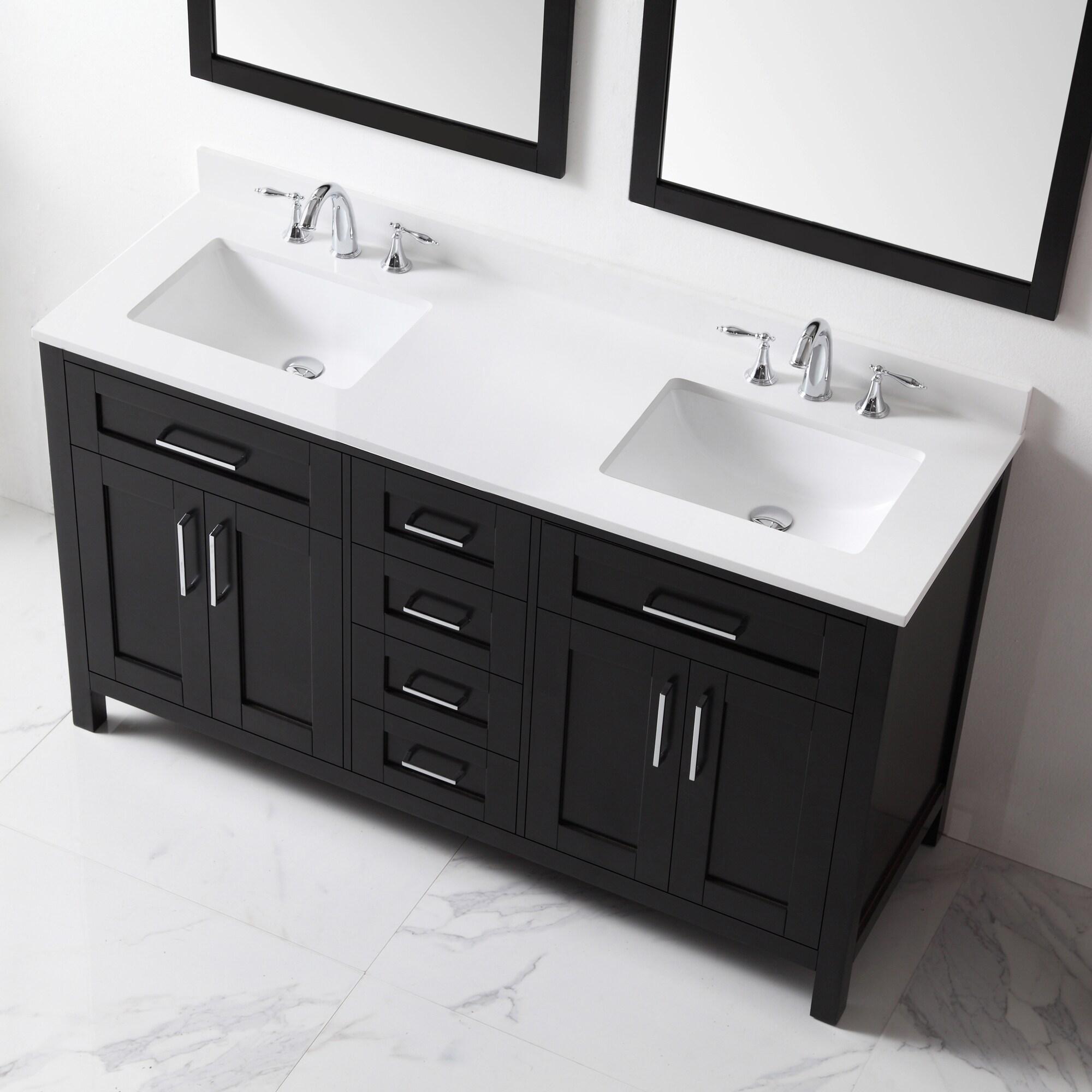 OVE Decors Tahoe 60" Double Bathroom Vanity