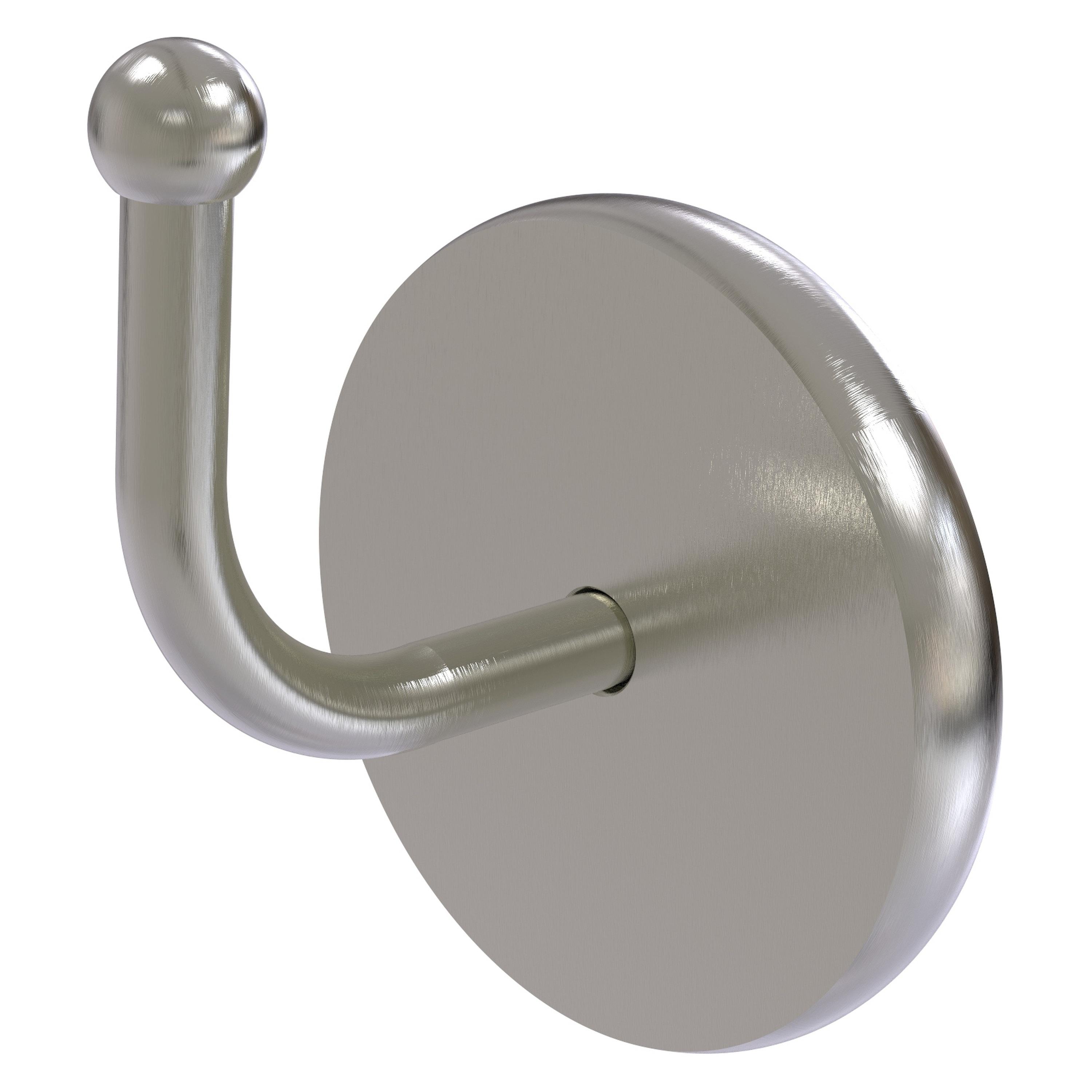 Satin Nickel Solid Brass Wall-Mount Robe Hook