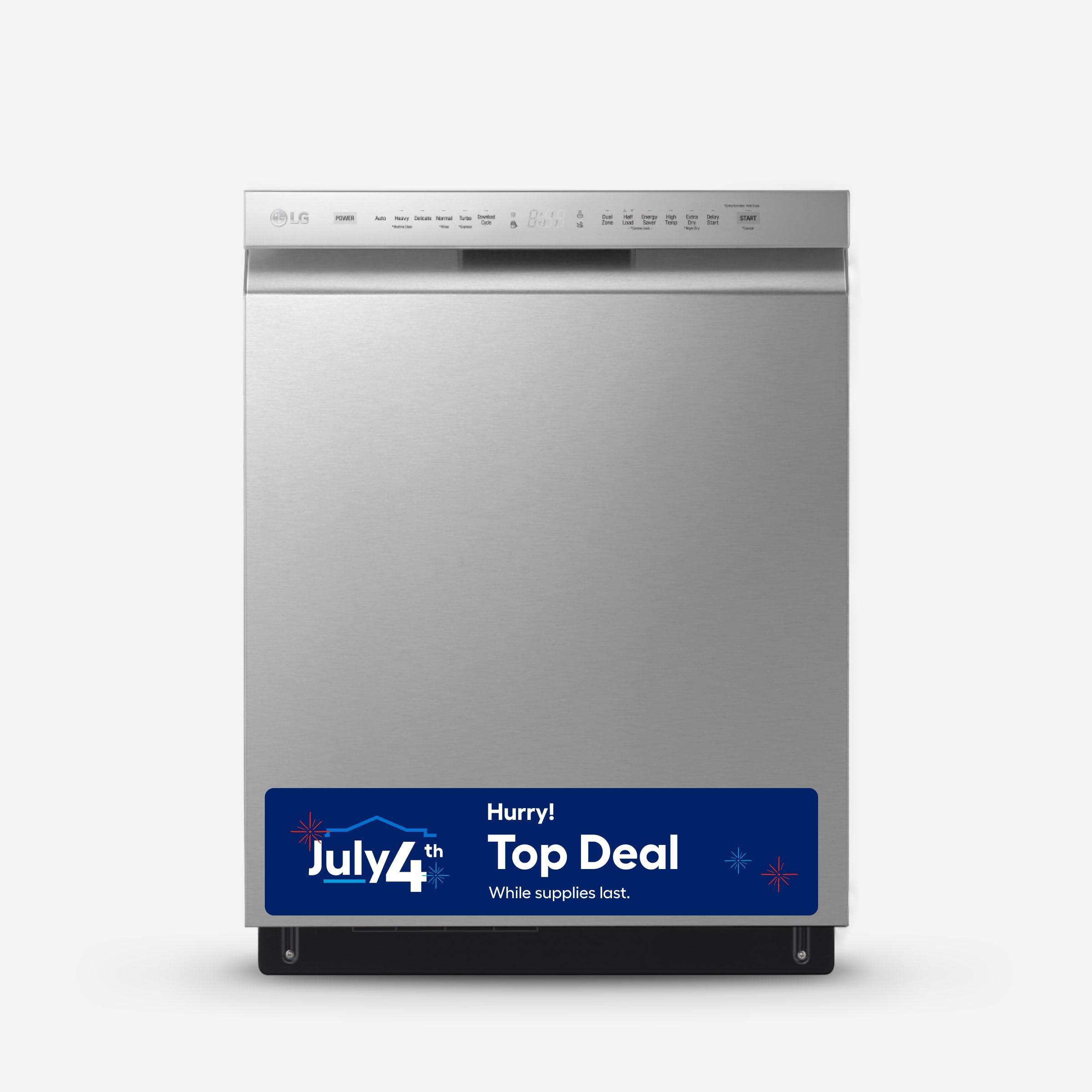 LG LG 24 in. PrintProof Stainless Steel Front Control Dishwasher with QuadWash, 3rd Rack & Dynamic Dry, 48 dBA LDFN4542S
