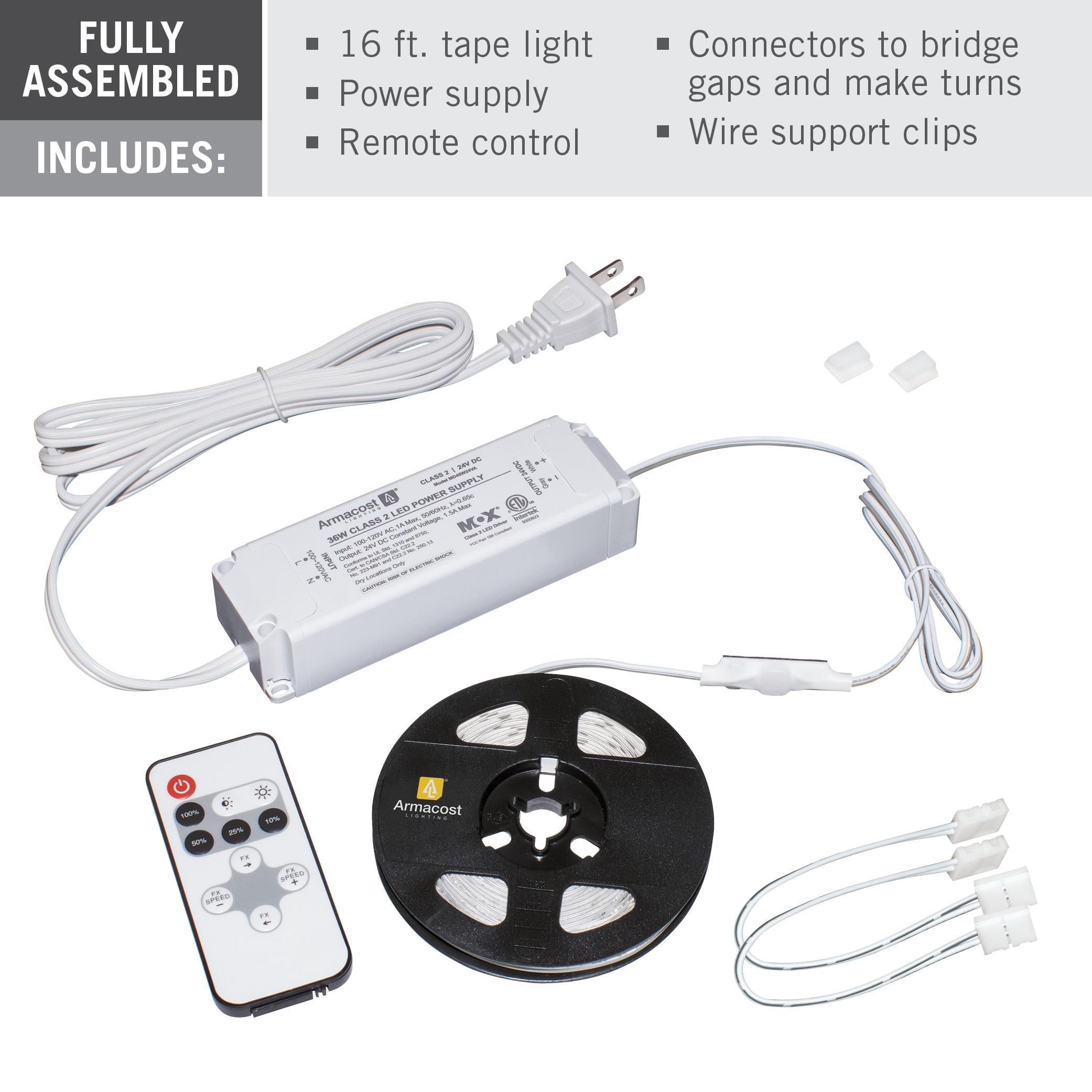 RibbonFlex Home 24V Dim-to-Warm White LED Strip Light Kit