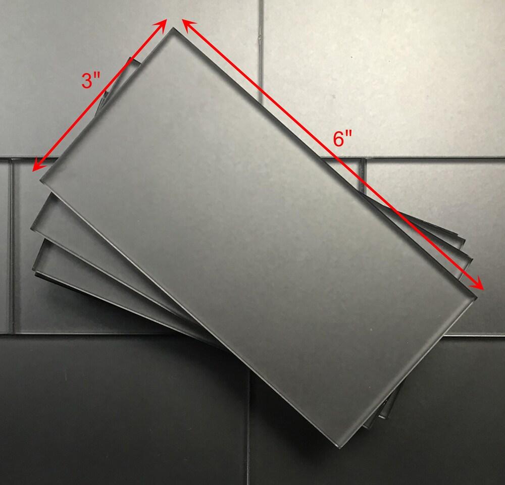 Abolos Landscape 1 in. x 1 in. Translucent Glass Plastic Face Mounted Brick Mosaic Designer Pool Tile