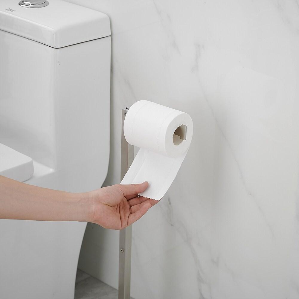 Free Standing Toilet Paper Holder with Weighted Base