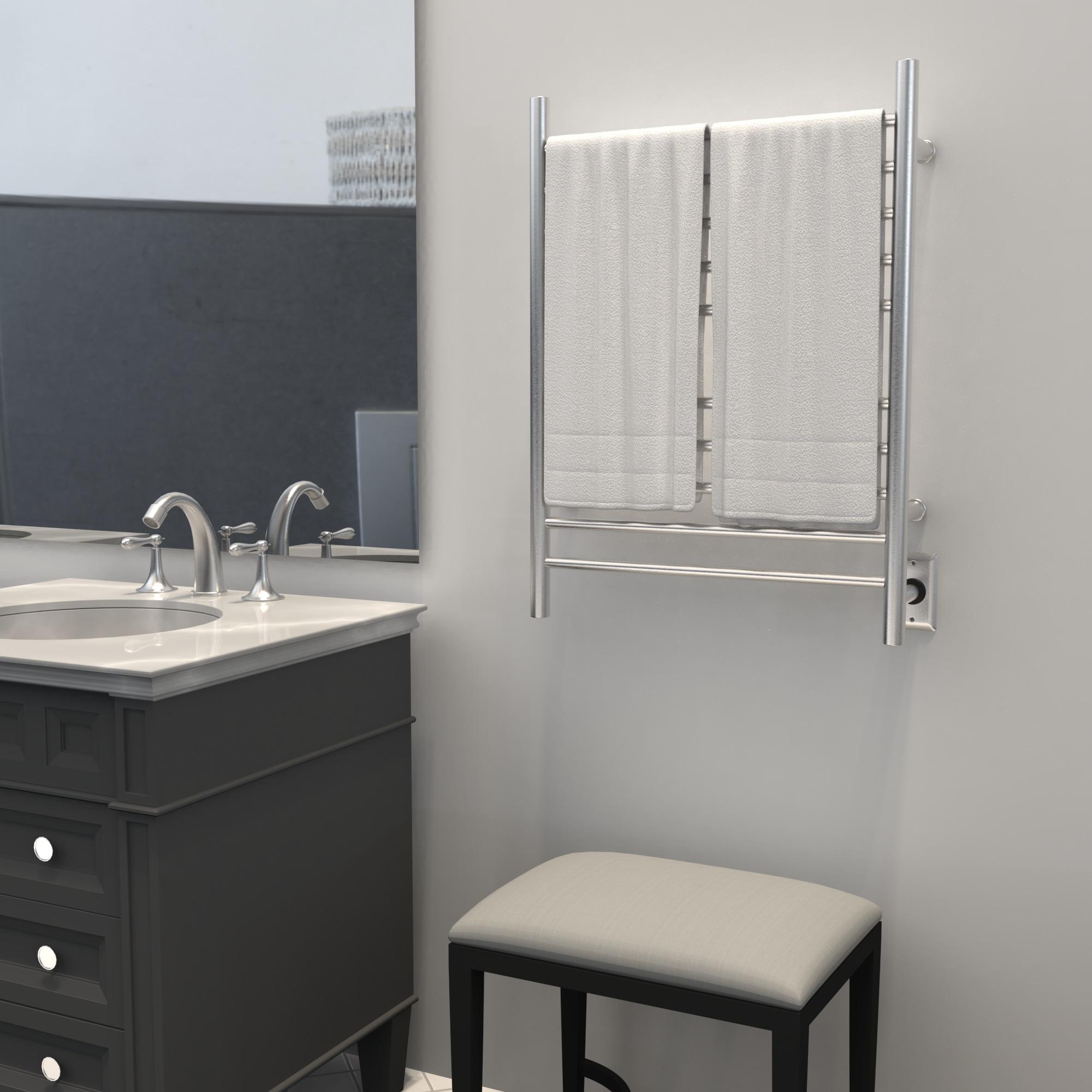 Wall Mount Electric Towel Warmer plug in or hardwired combo unit