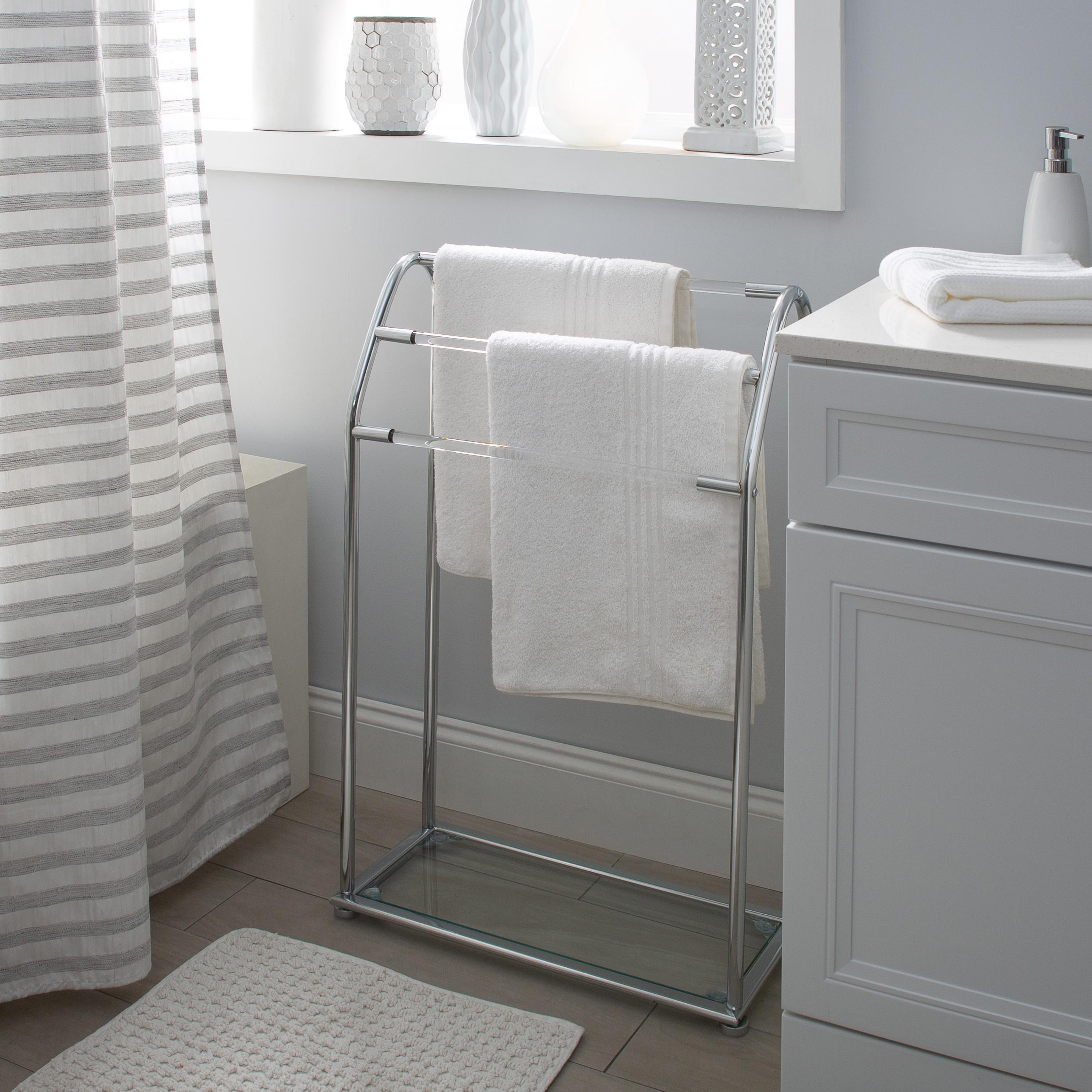 Acrylic 3 Freestanding Towel Stand