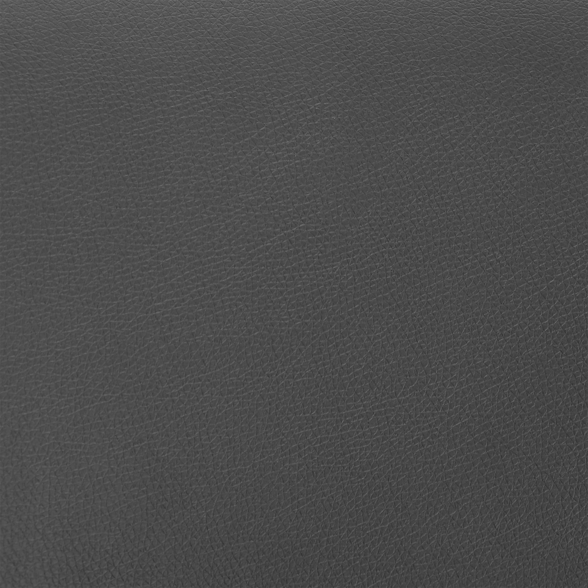 Armen Living Indoor Carise Gray Faux Leather and Black Metal Swivel 26" Counter Stool