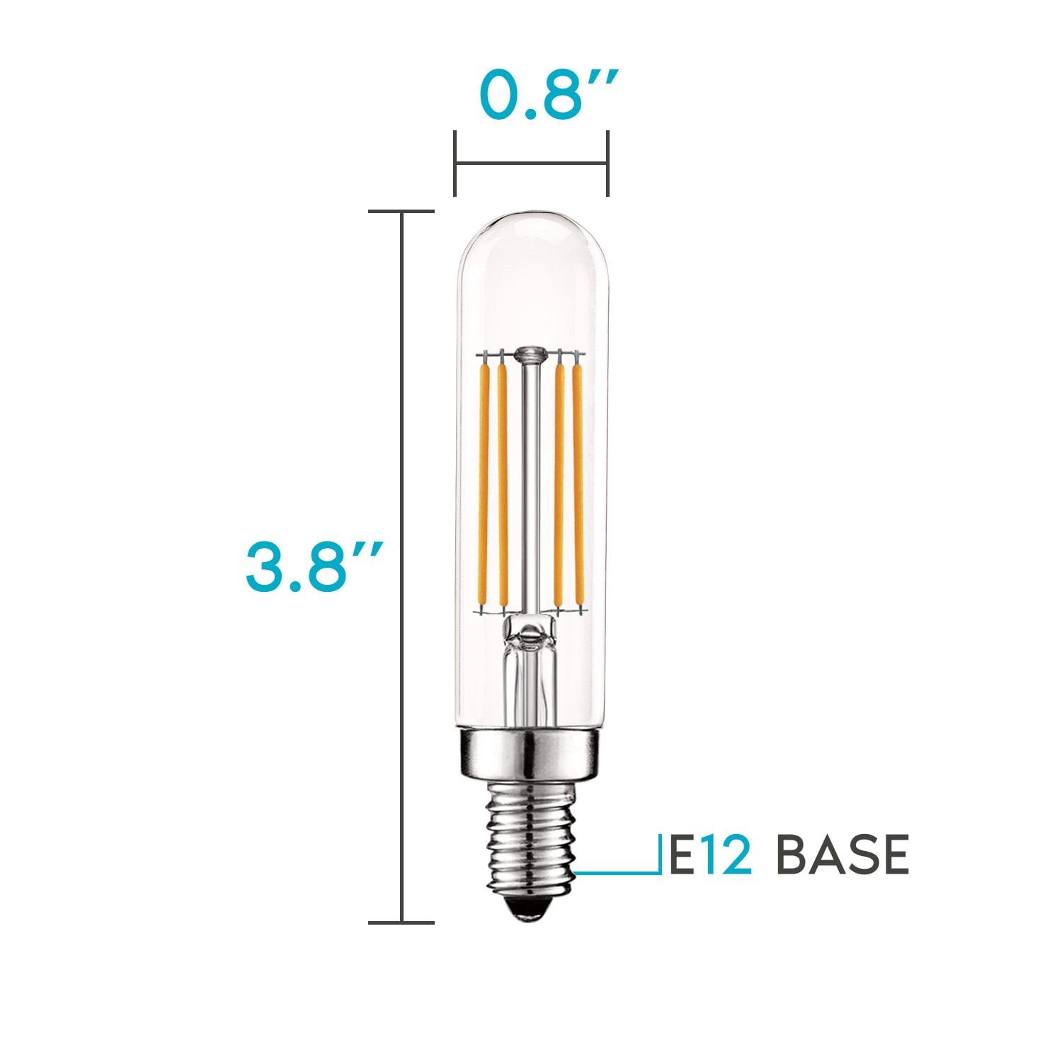 Equivalent E12/Candelabra Dimmable 2700K LED Bulb