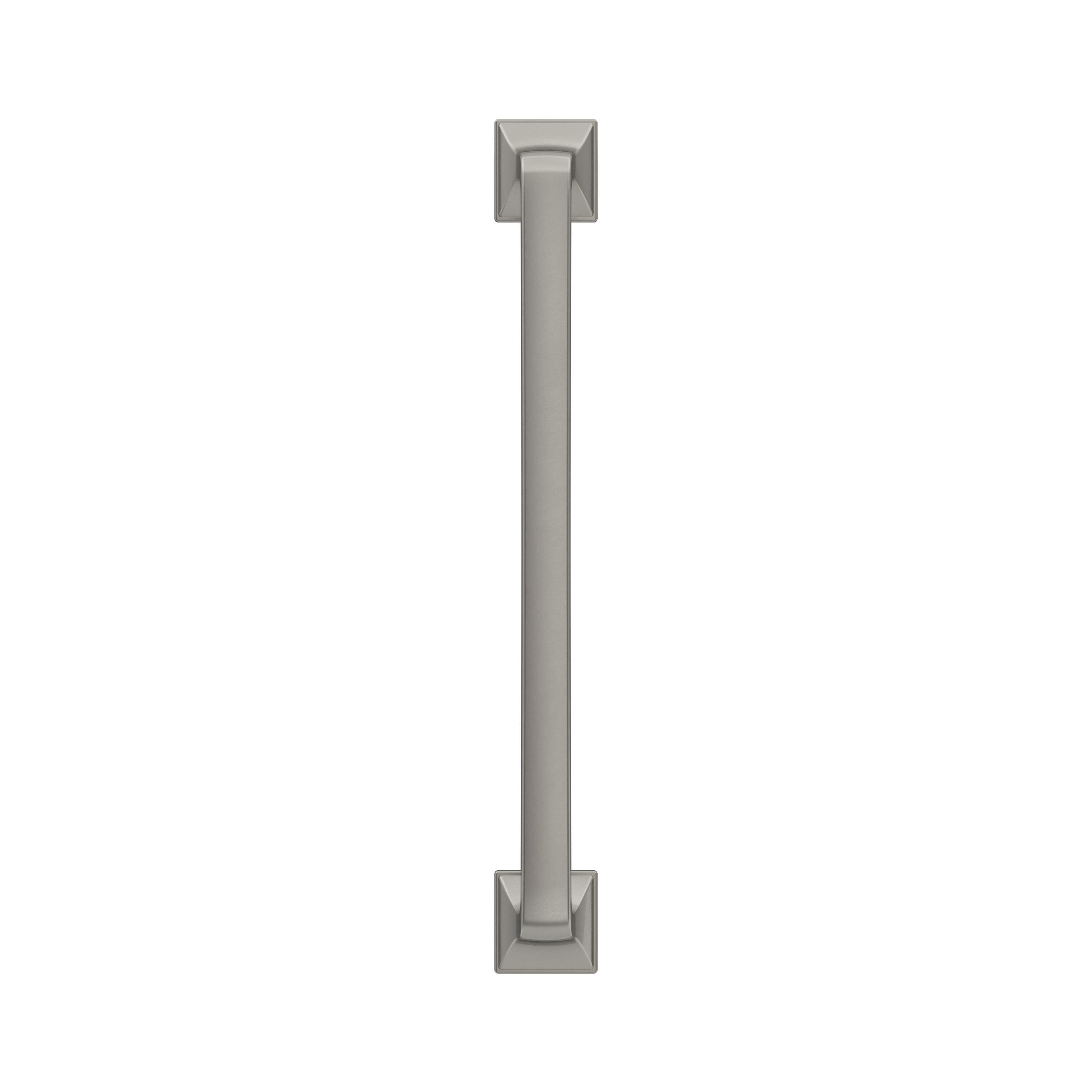 Amerock Ville 6-5/16 inch (160mm) Center-to-Center Satin Nickel Cabinet Pull