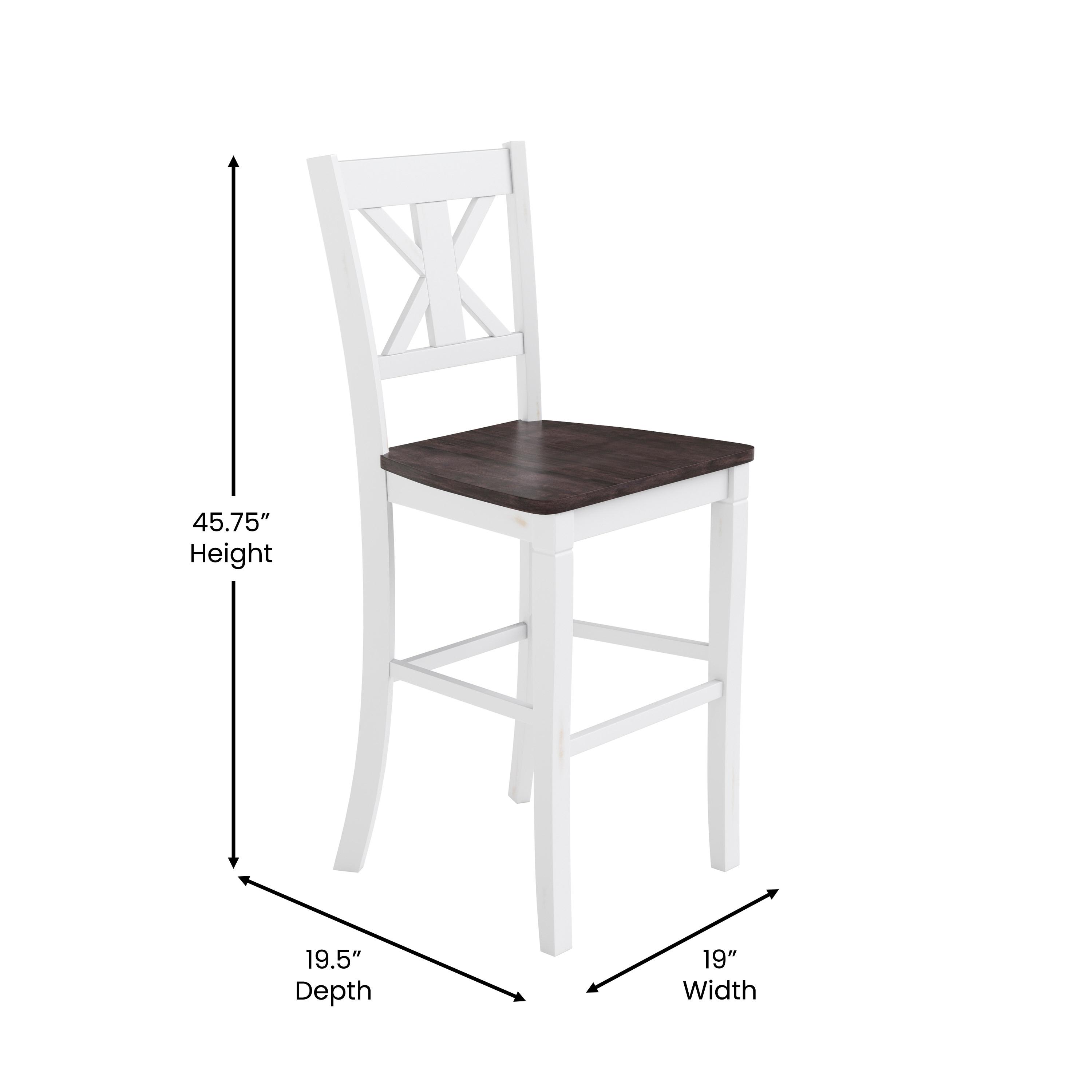 Bakersville Solid Wood Counter Stool (Set of 2)