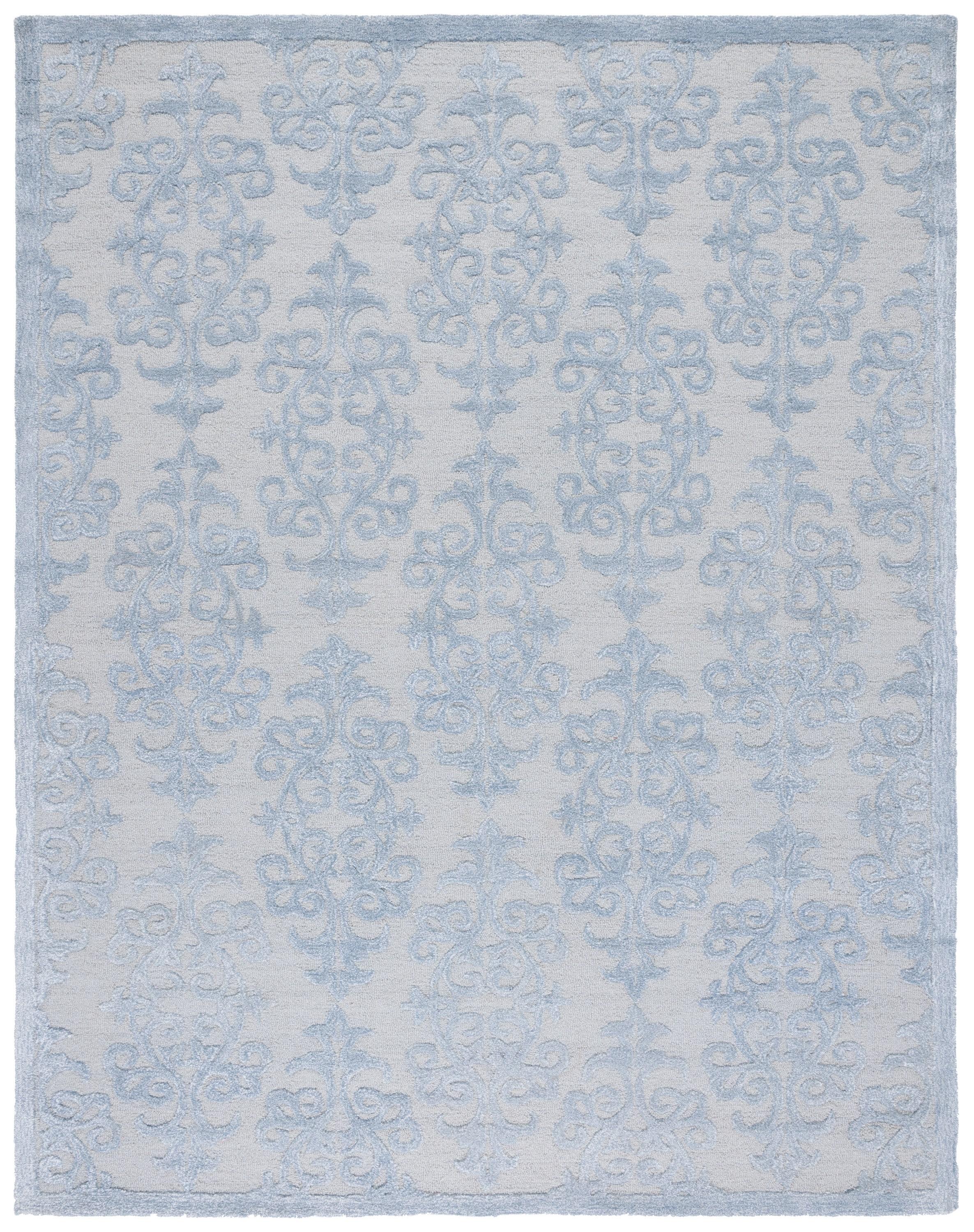 Bella BEL127 Hand Tufted Area Rug - Blue - 8'9"x11'9" - Safavieh.