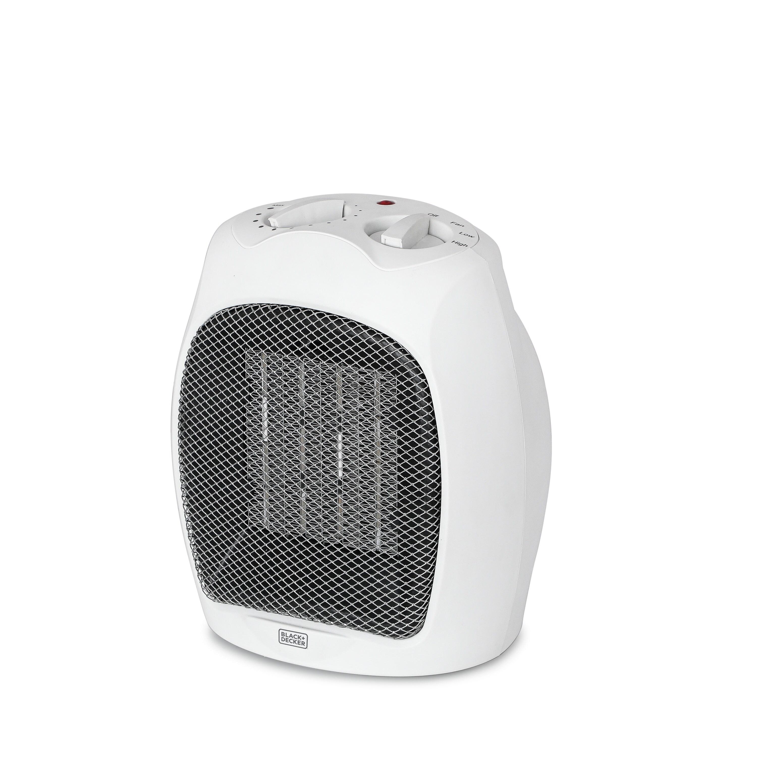 BLACK+DECKER Personal 1500 Watt Electric Fan Compact Heater with Manual Control