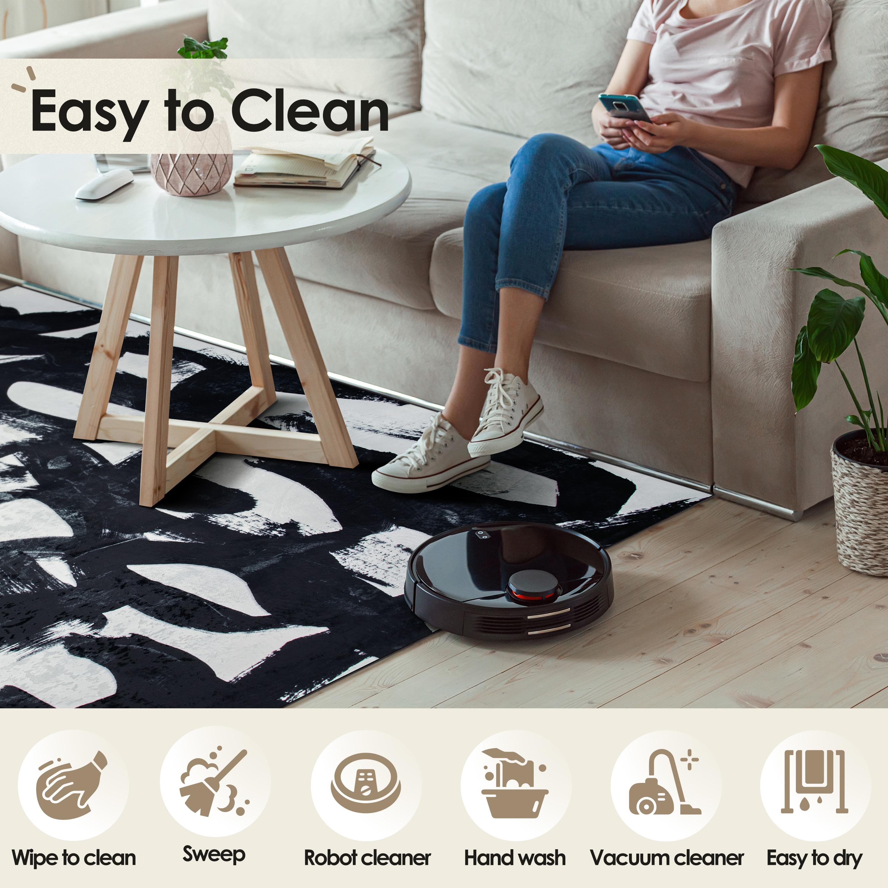 Empire Art Direct Modern City Scape Reflection II Washable Area Rug, Heavenly Softness with Non-Slipping Backing