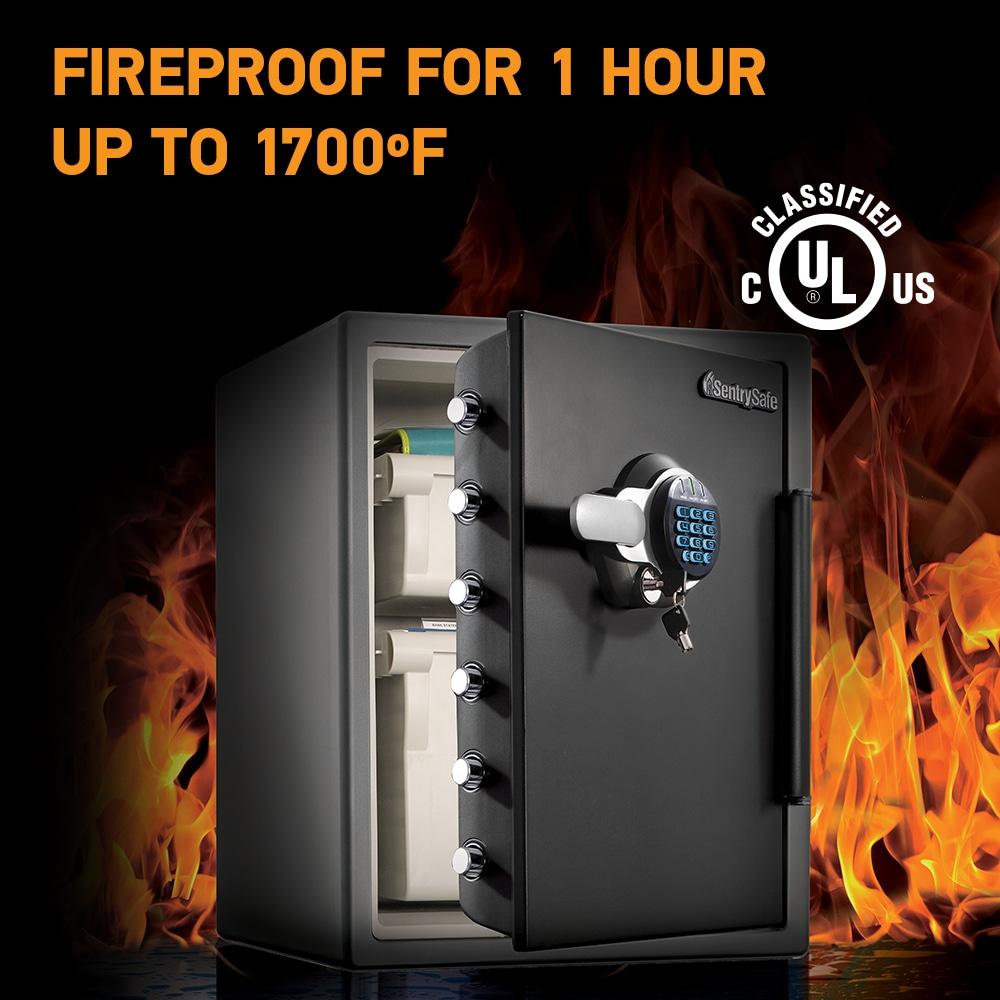 Sentry Safe Digital Fire/Water Safe - 2 ft³ - Digital, Programmable, Dual Key Lock - 4 Live-locking Bolt(s) - Fire Proof, Water Resistant, Pry Resistant - for Tablet, Cell Phone, External Hard...