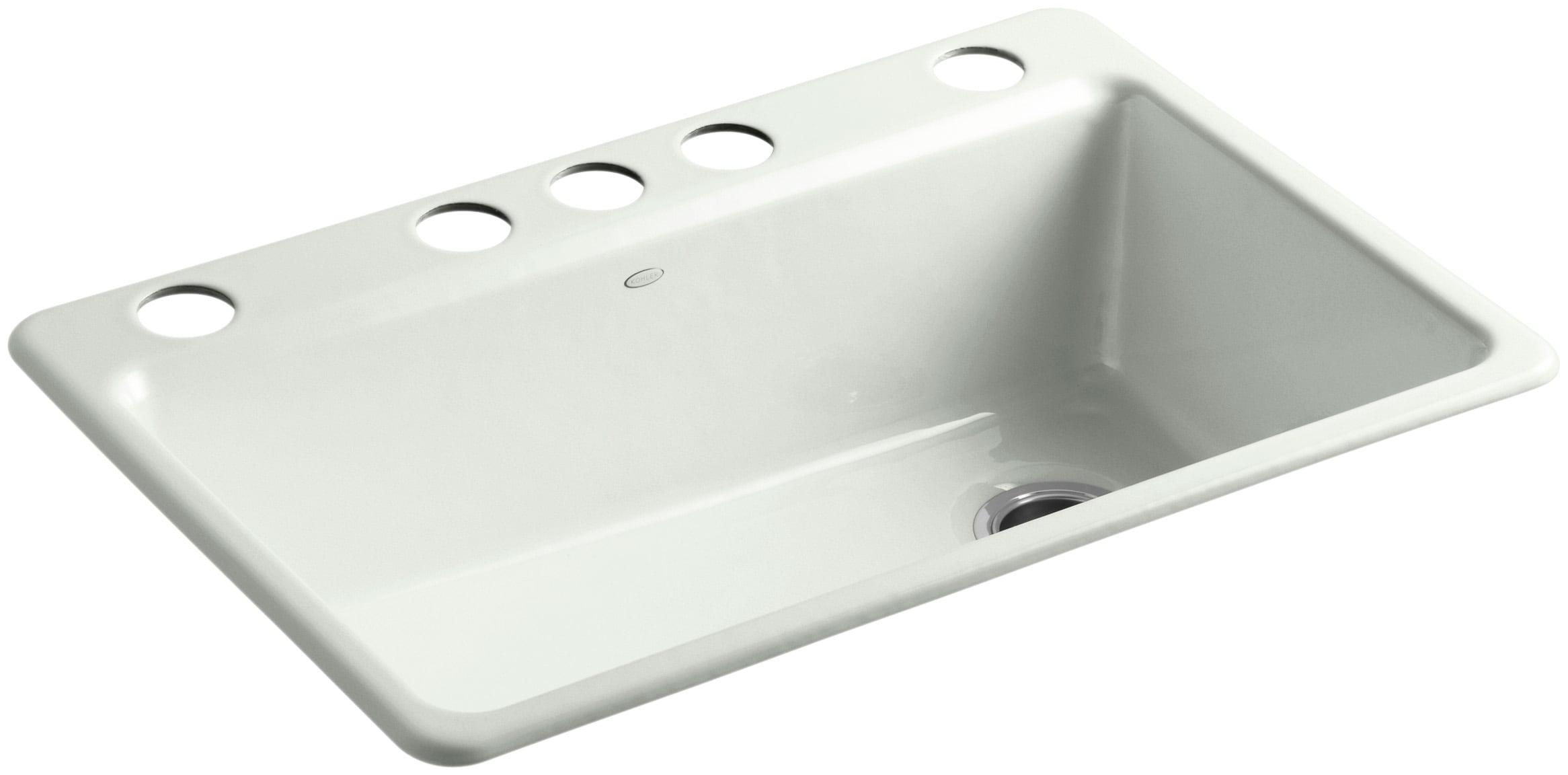 Riverby 33" x 22" x 9-5/8" Under-Mount Single-Bowl Kitchen Sink with Accessories