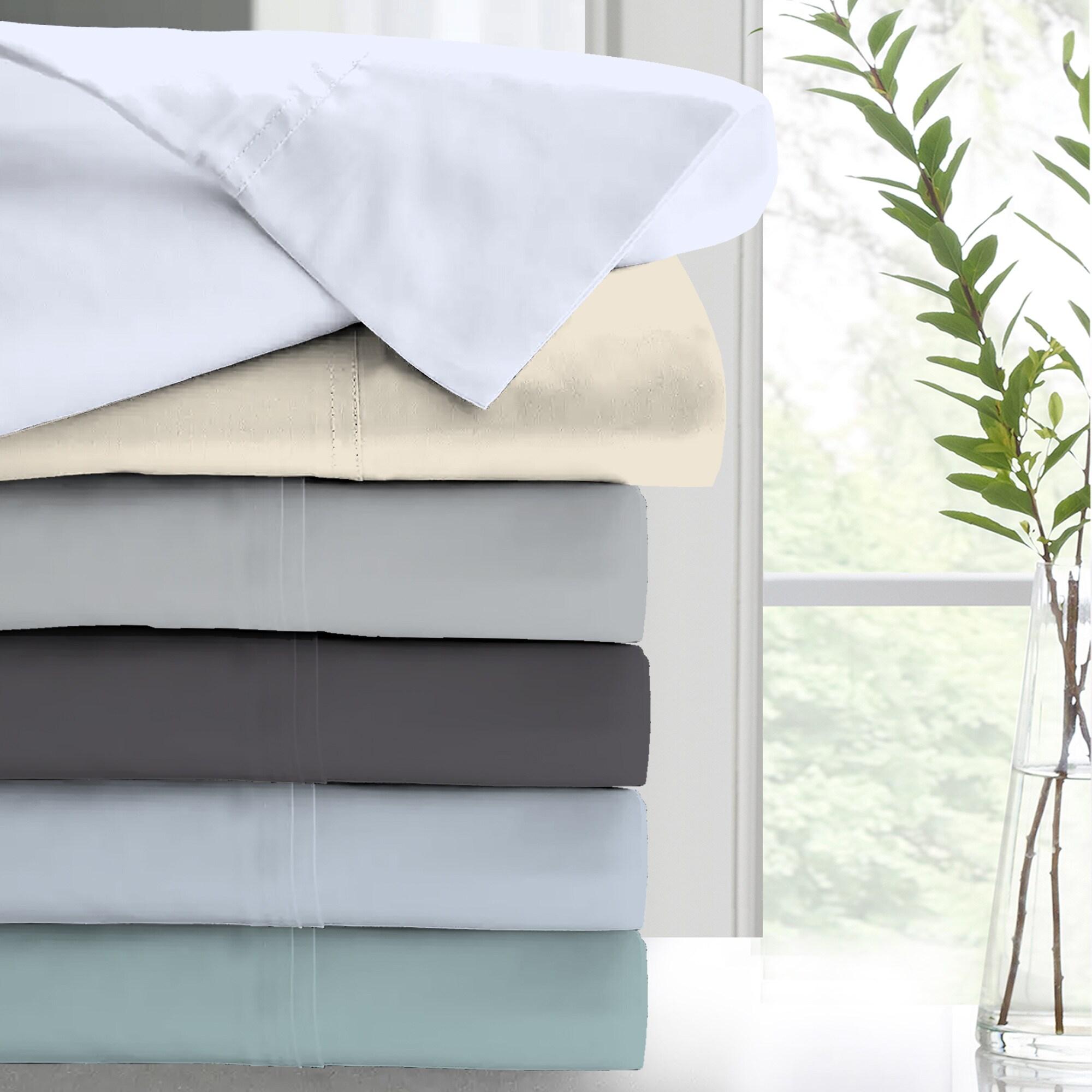 Color Sense 100% Cotton 300TC Ultra-Soft & Silky Wrinkle-Resistant Sheet Set