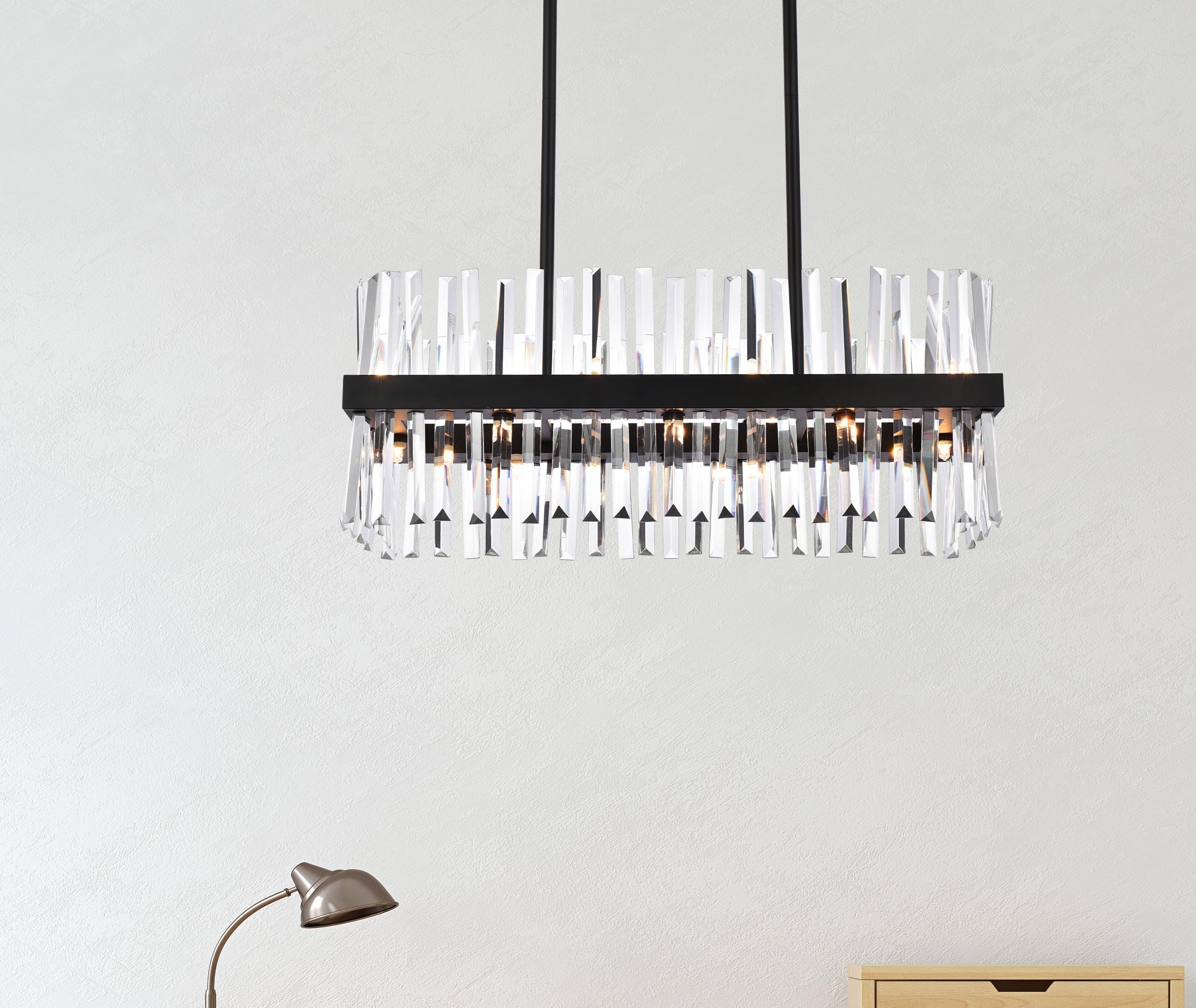 Elegant Lighting Serephina 16 - Light Chandelier in  Black