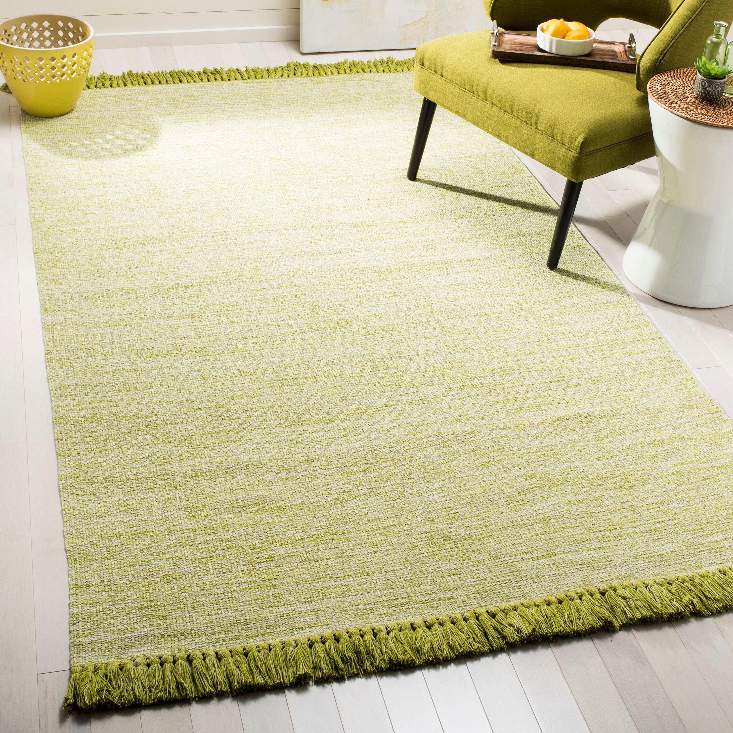 Montauk MTK610 Hand Woven Indoor Area Rug - Olive/Green - 5'x8' - Safavieh.