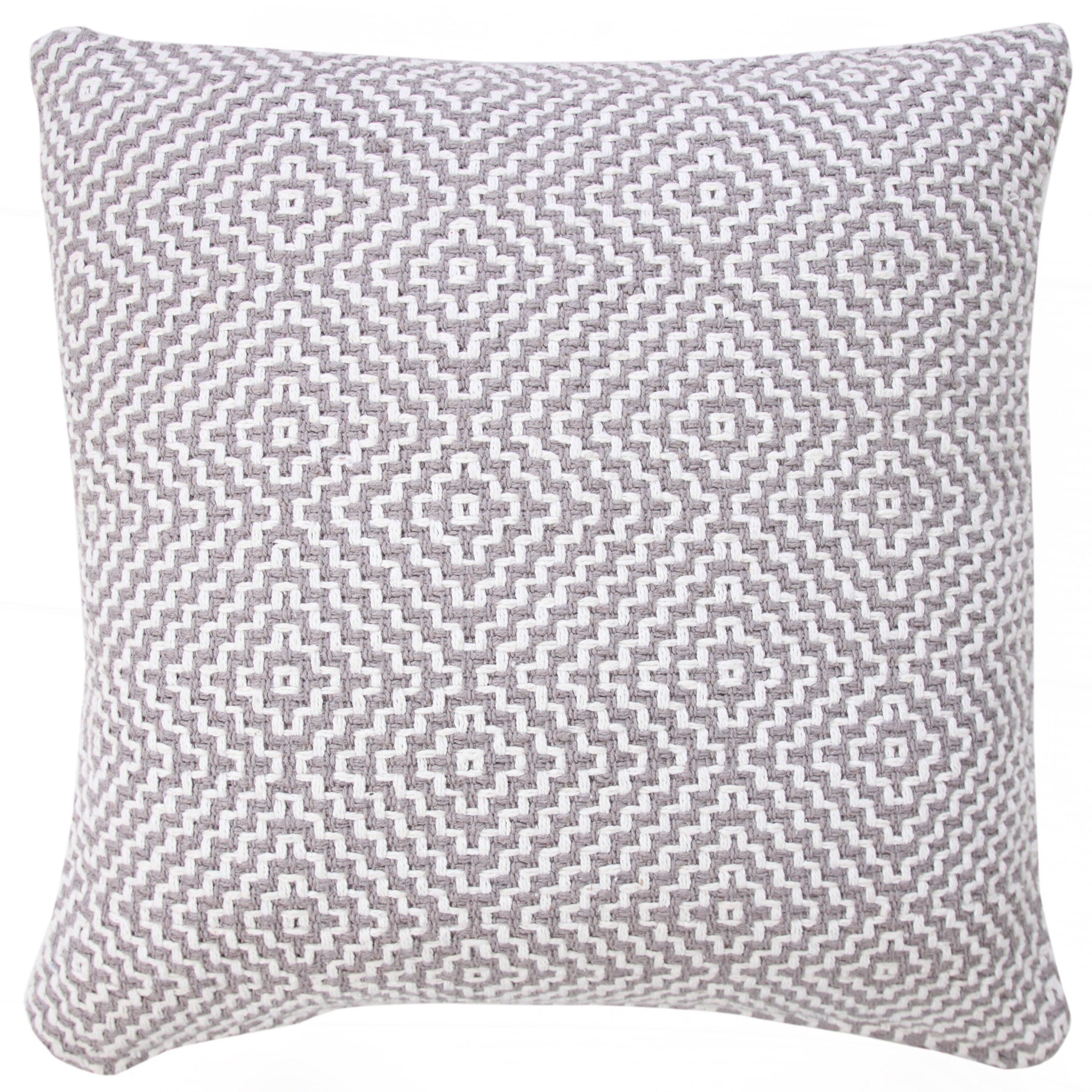 George Oliver Droitwich Geometric Cotton Reversible Throw Pillow
