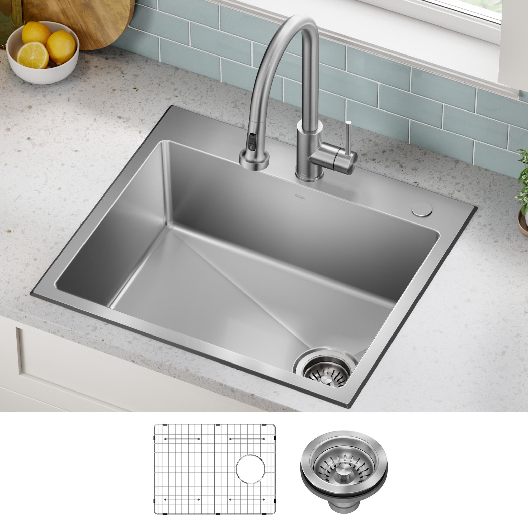 KRAUS Fairlane Undermount 18-Gauge Stainless Steel Kitchen Sink