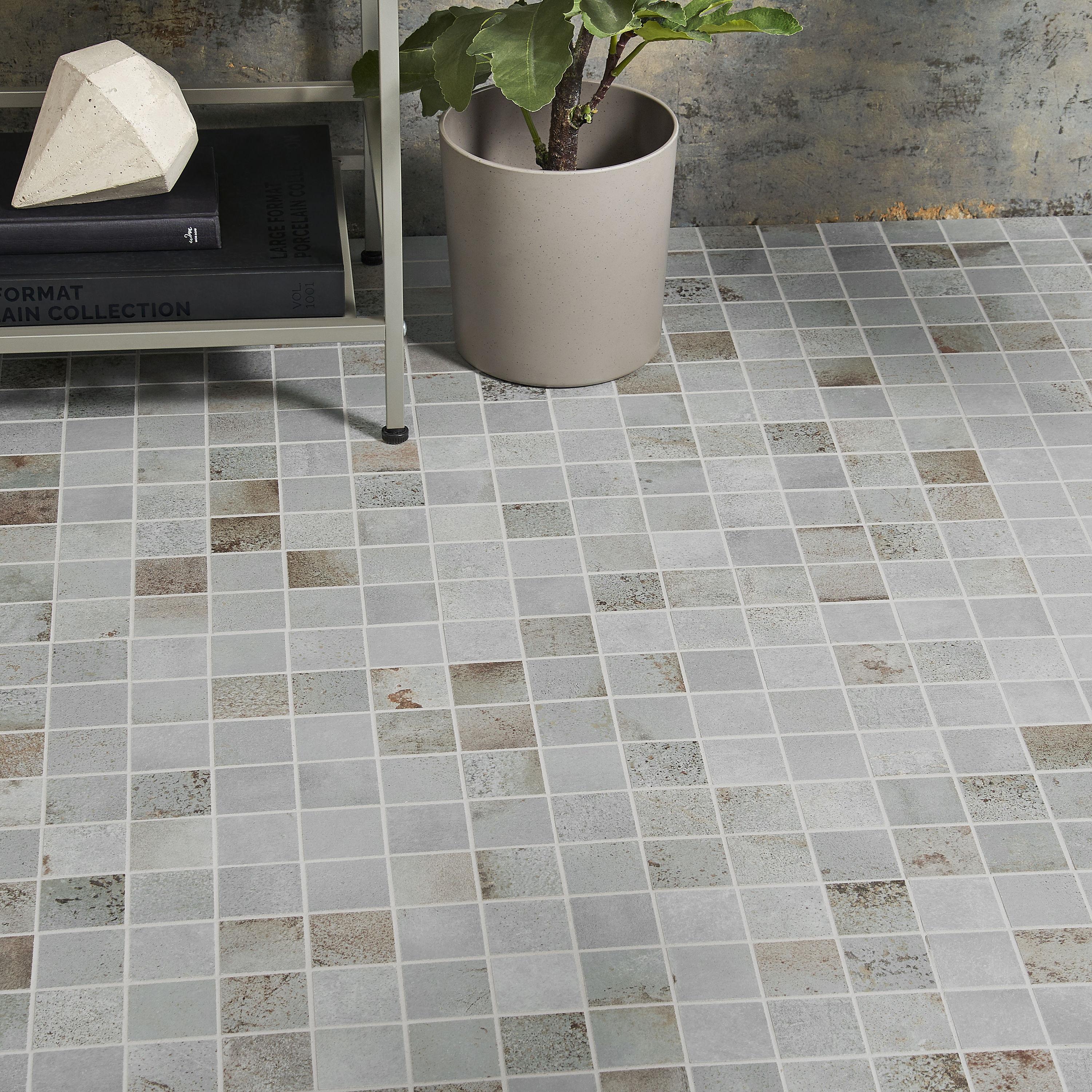 Angela Harris Fuller 11.81 in. x 11.81 in. Matte Porcelain Floor and Wall Mosaic Tile