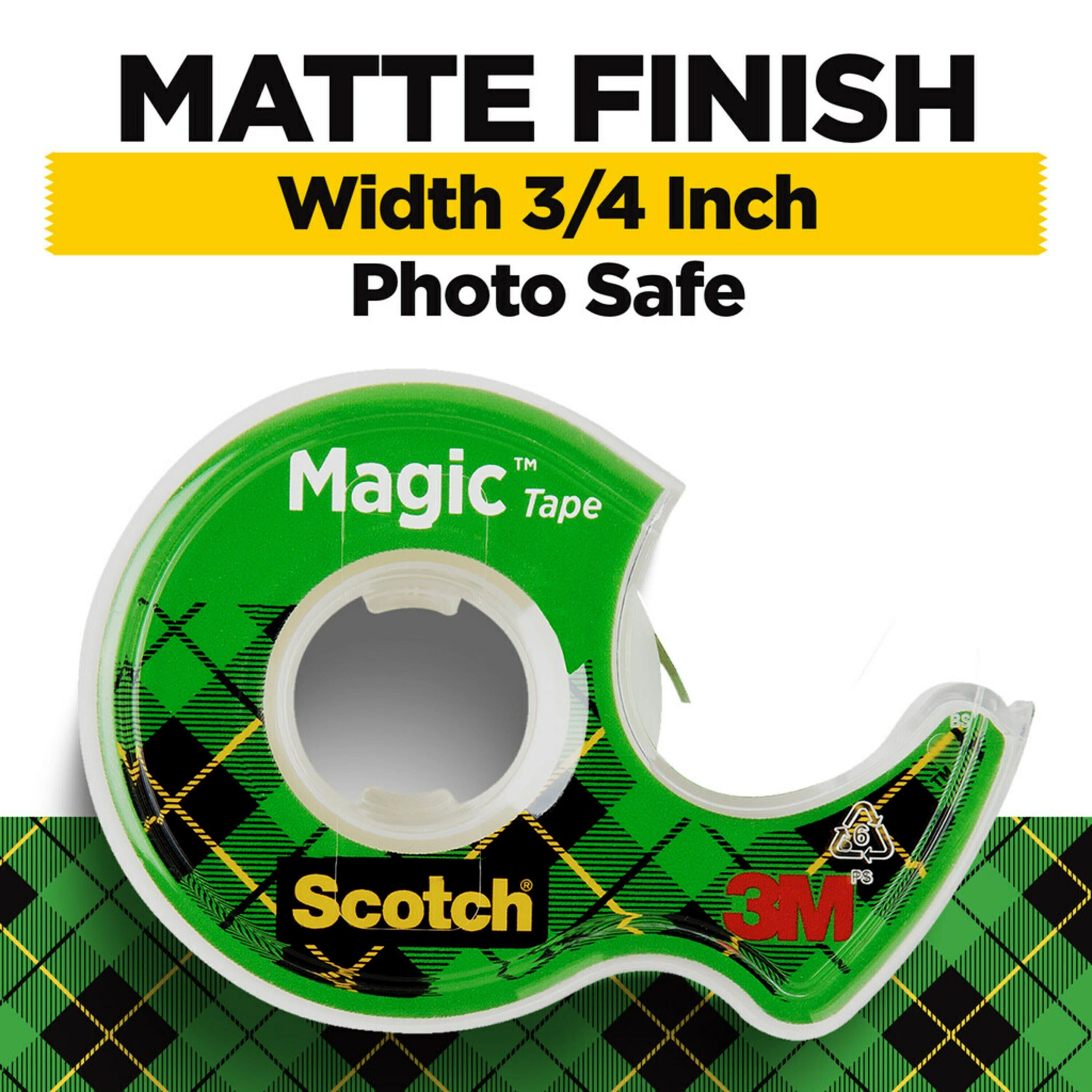 Scotch Magic Tape, 3/4 in. x 300 in., 4 Dispensers/Pack