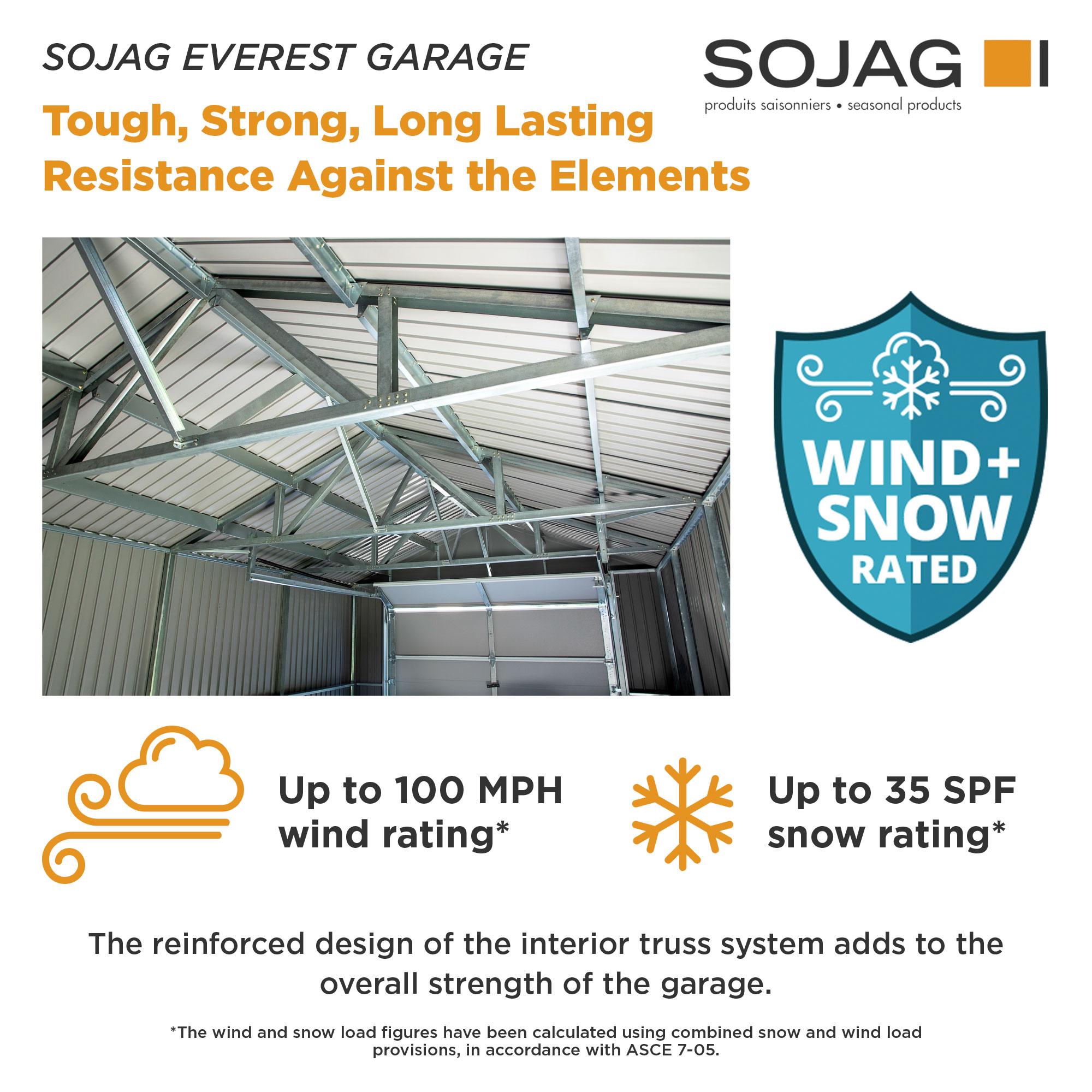 Sojag Everest Metal Garage Shed