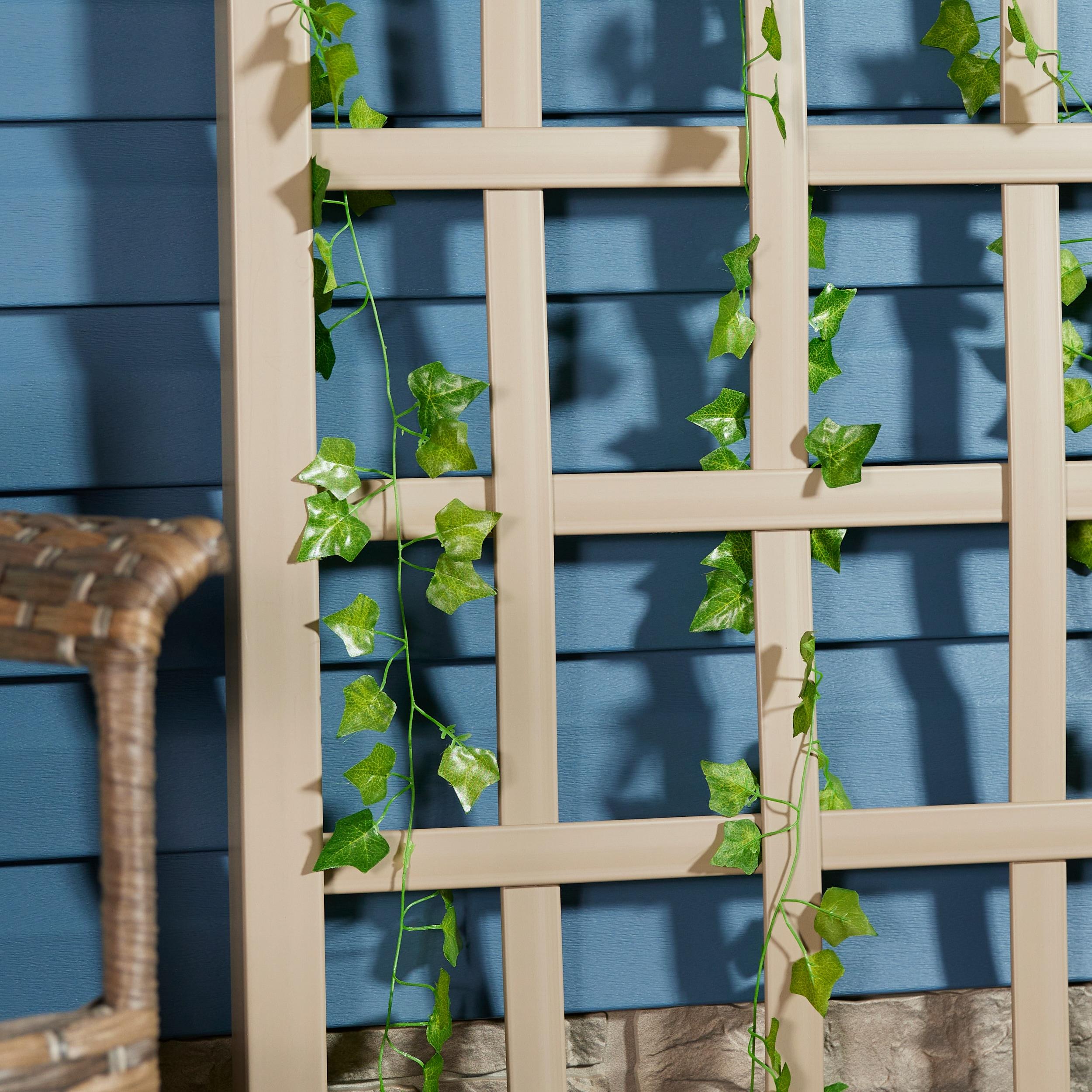 Dura-Trel Cambridge 28 x 75 Inch PVC Vinyl Outdoor Garden Patio Trellis