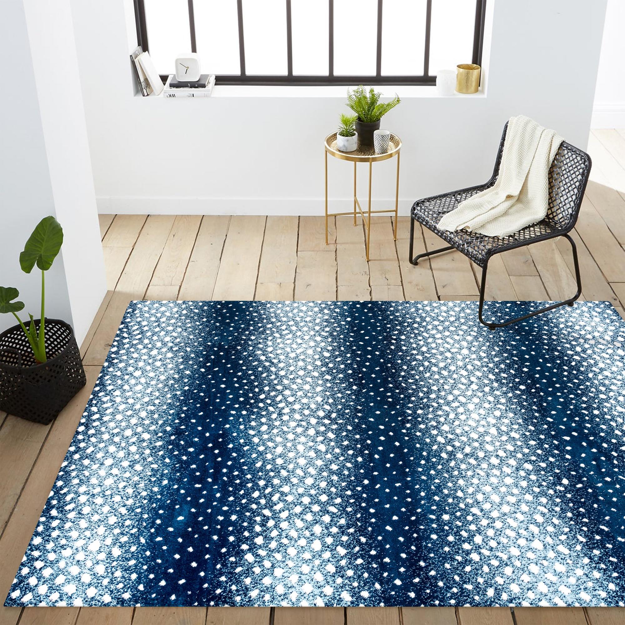 4'x 6' Antelope Modern Animal Area Rug, Navy/Cream - JONATHAN Y