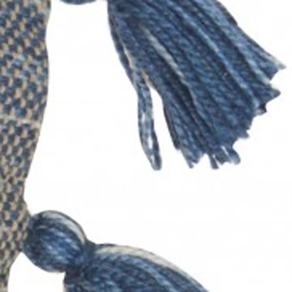Mina Victory 18" Polyester Blend Throw Pillow With Tassels
