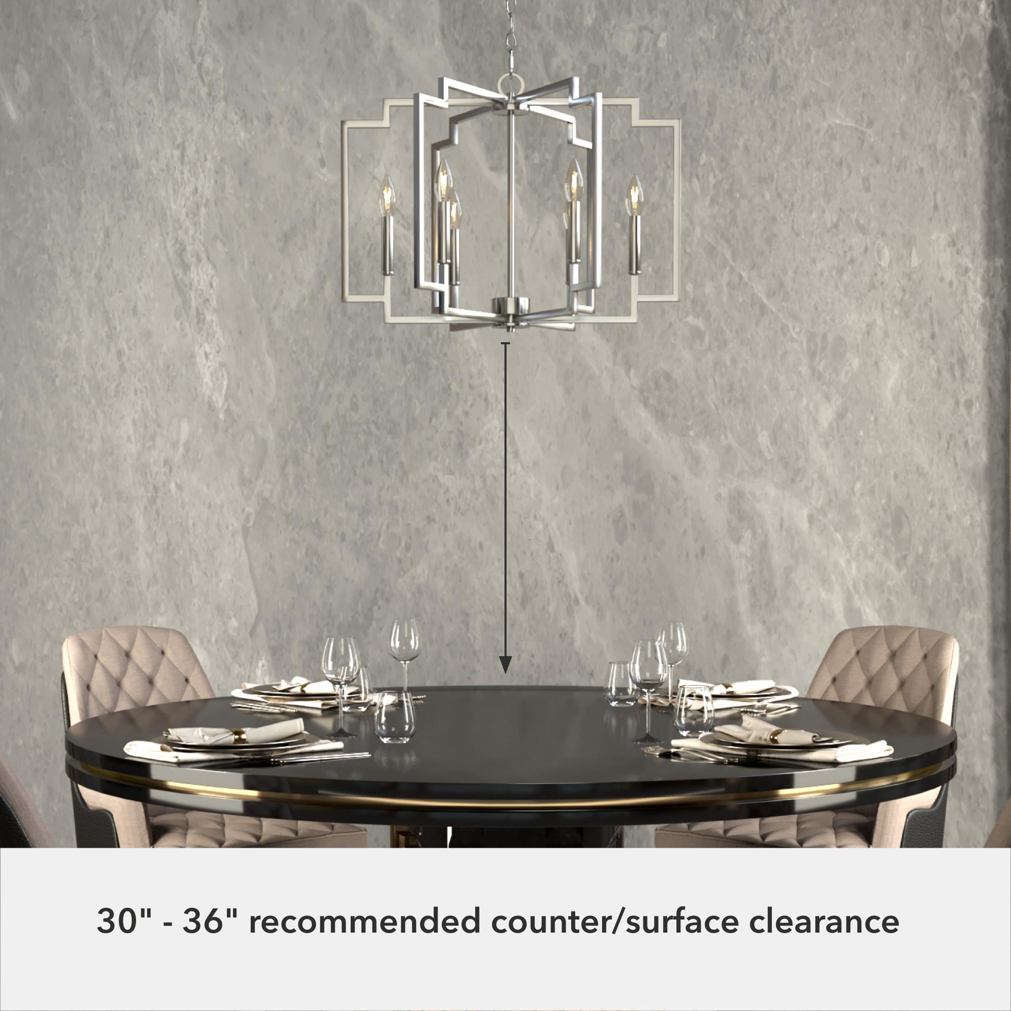 Hunter Fan Hunter 30 Inch Zoanne 6 Light Chandelier Ceiling Light Fixture