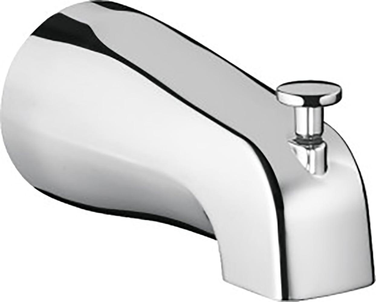 Chrome Wall Mounted Tub Spout with Diverter